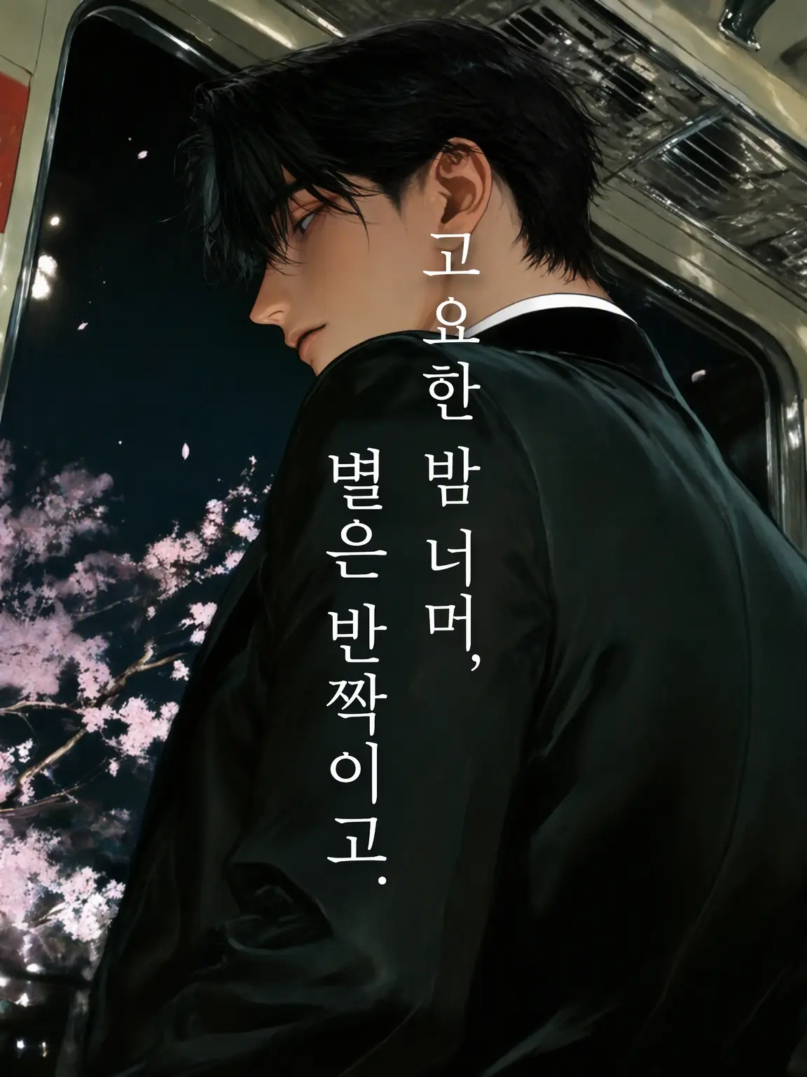 Sani.999의 고요한 밤 너머, 별이 반짝이고.