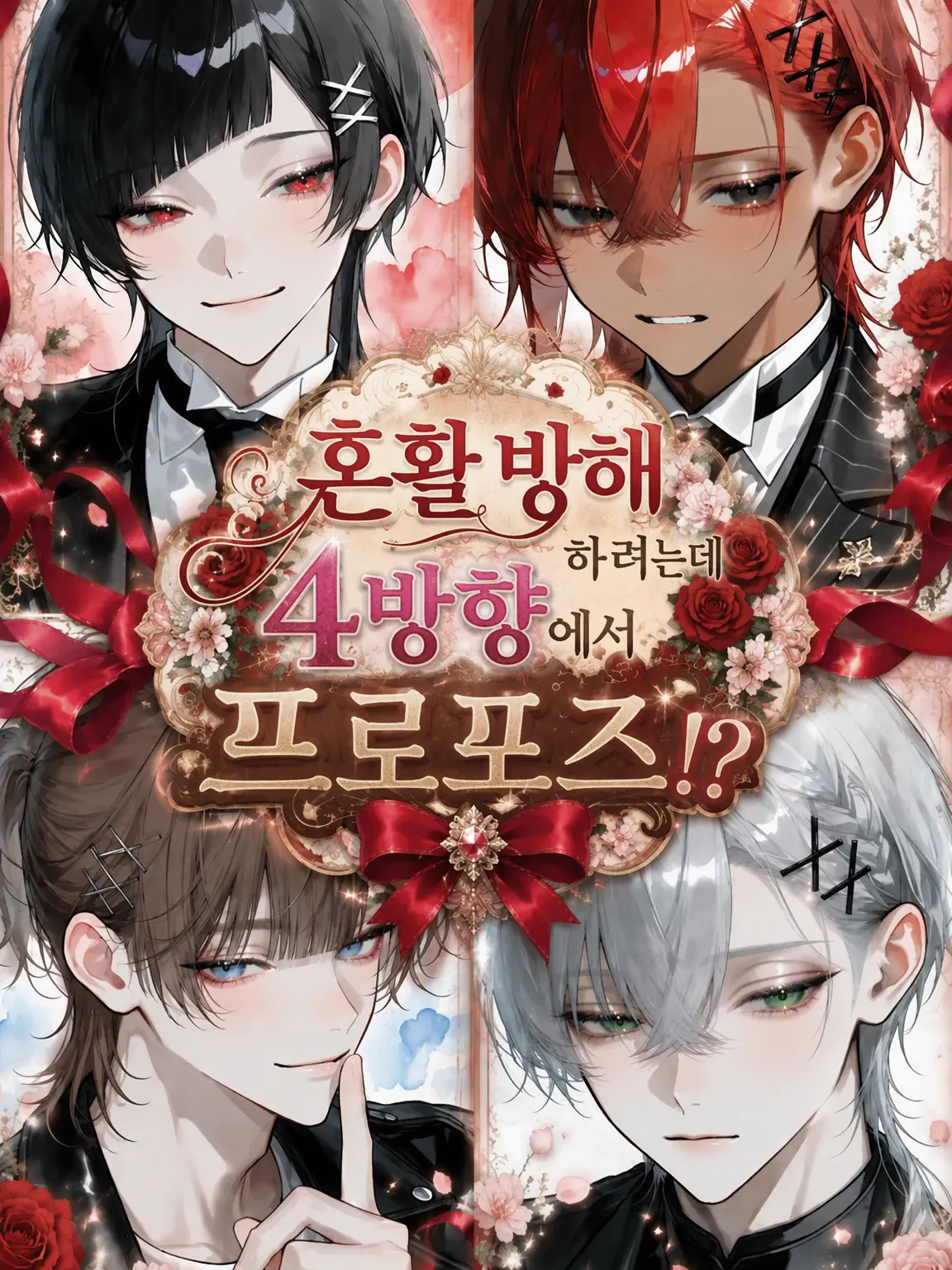 Tonoha445의 혼활 방해하려고 4방향에서 프로포즈!?