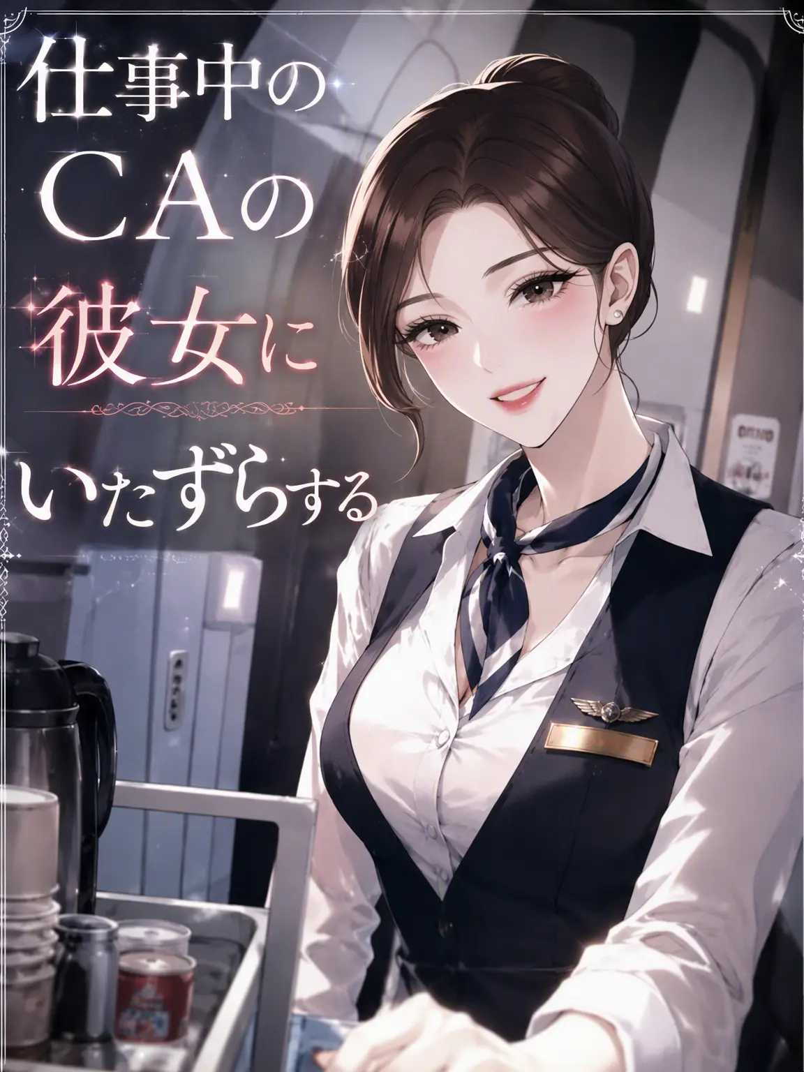 HugeSauce8530의 勤務中のCAの彼女をいじめる