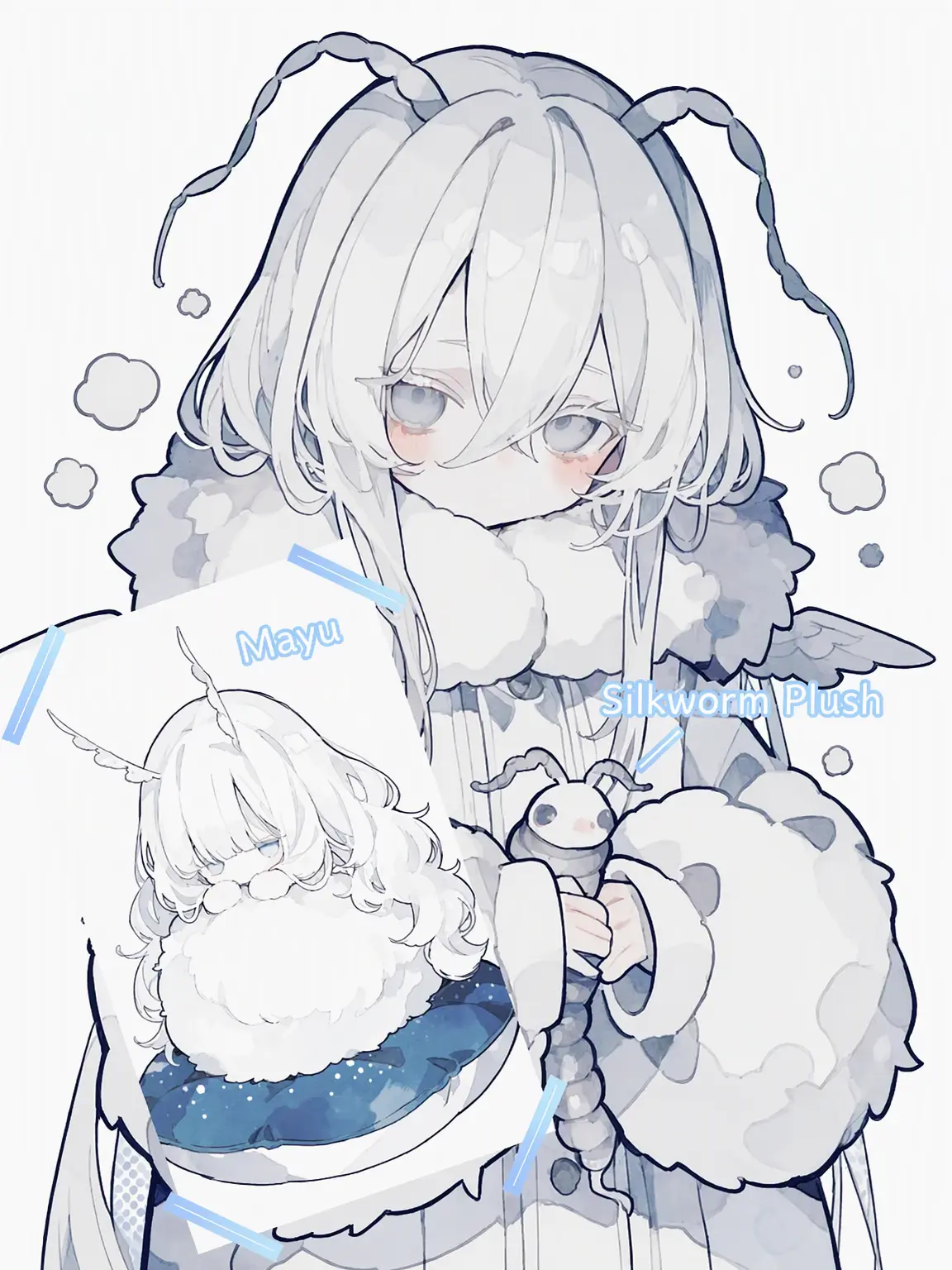 makana.sheep의 Mayu, the Spoiled Silk Moth Girl