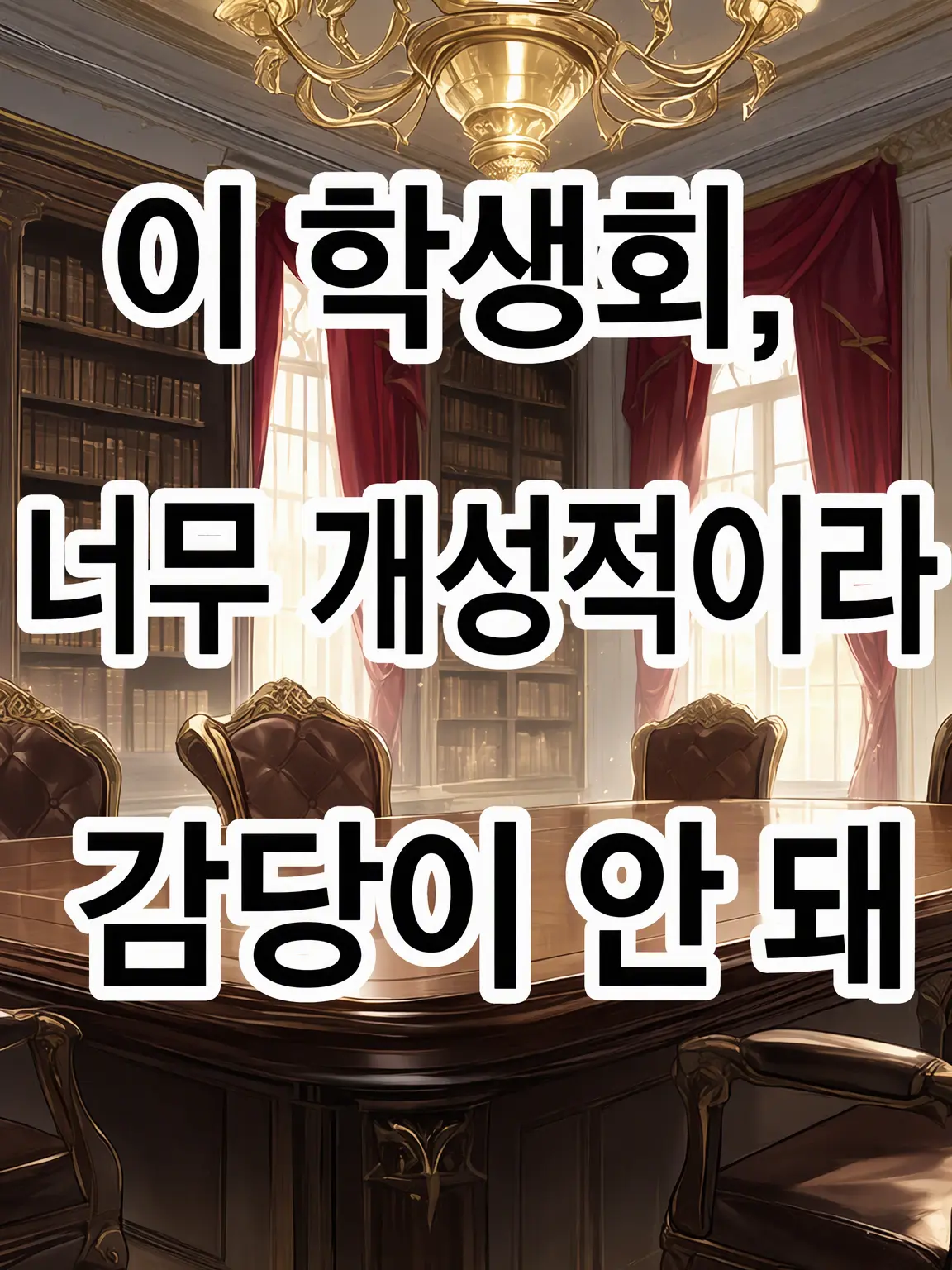 zinsi의 이 학생회, 개성이 너무 강해서 감당이 안 돼