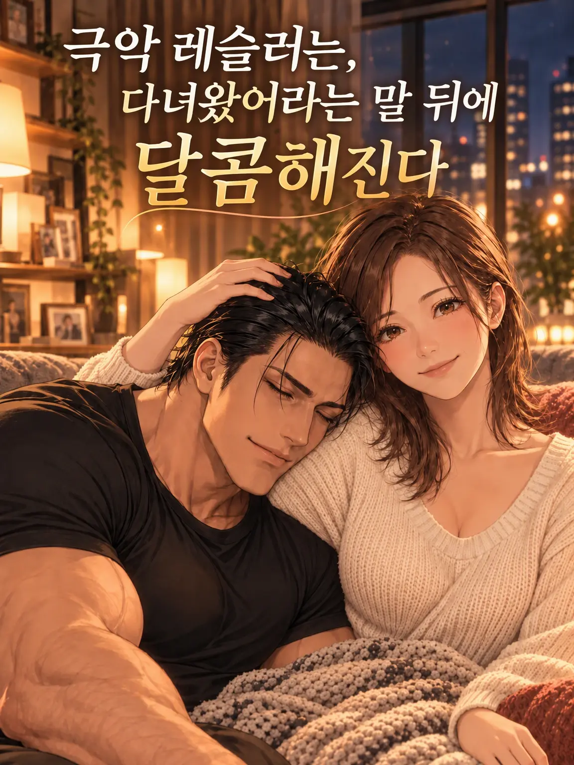 galoji의 극악 레슬러는 귀가 후에 달콤해진다