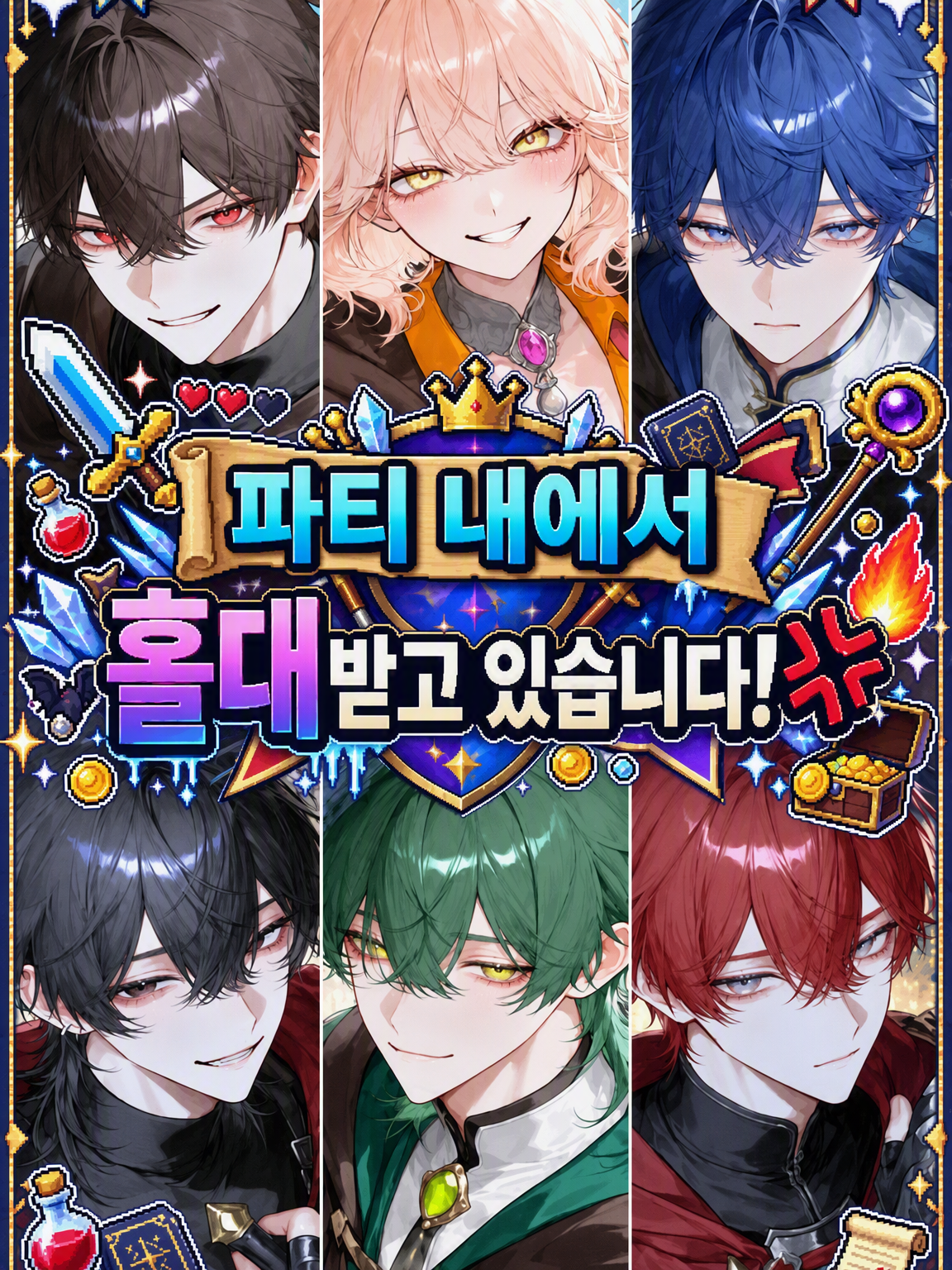 파티 내에서 홀대받고 있습니다💢 대표 이미지