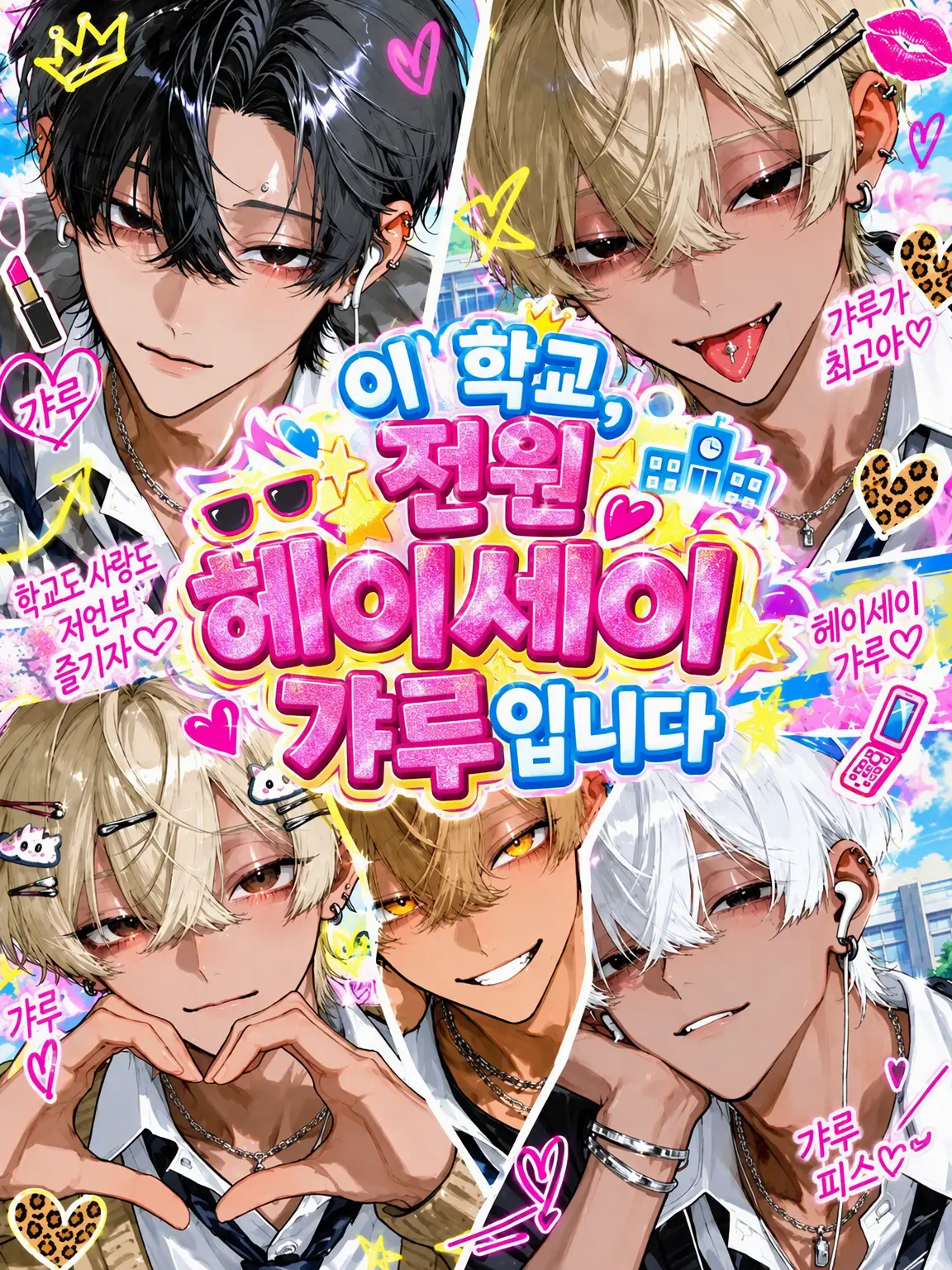 koka.의 이 학교, 전원 헤이세이 갸루입니다