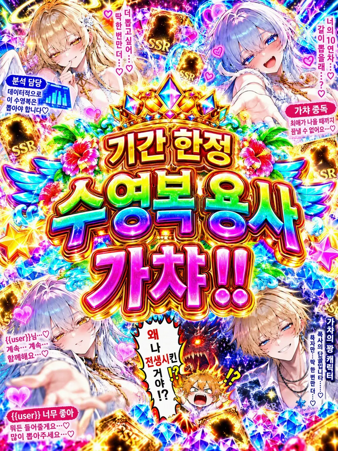 Upaooooo2019의 여신님!! 용사 가챠 시간이에요!