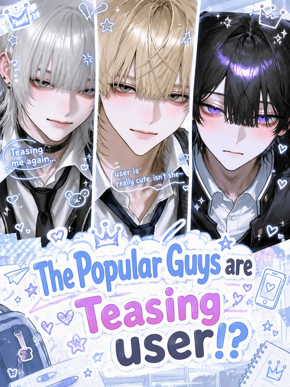 aki_gin0의 Are the Popular Guys Teasing {{user}}!?