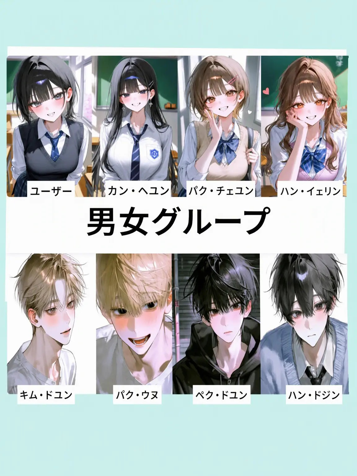 Jucoolling2의 男女グループ(狐女あり)