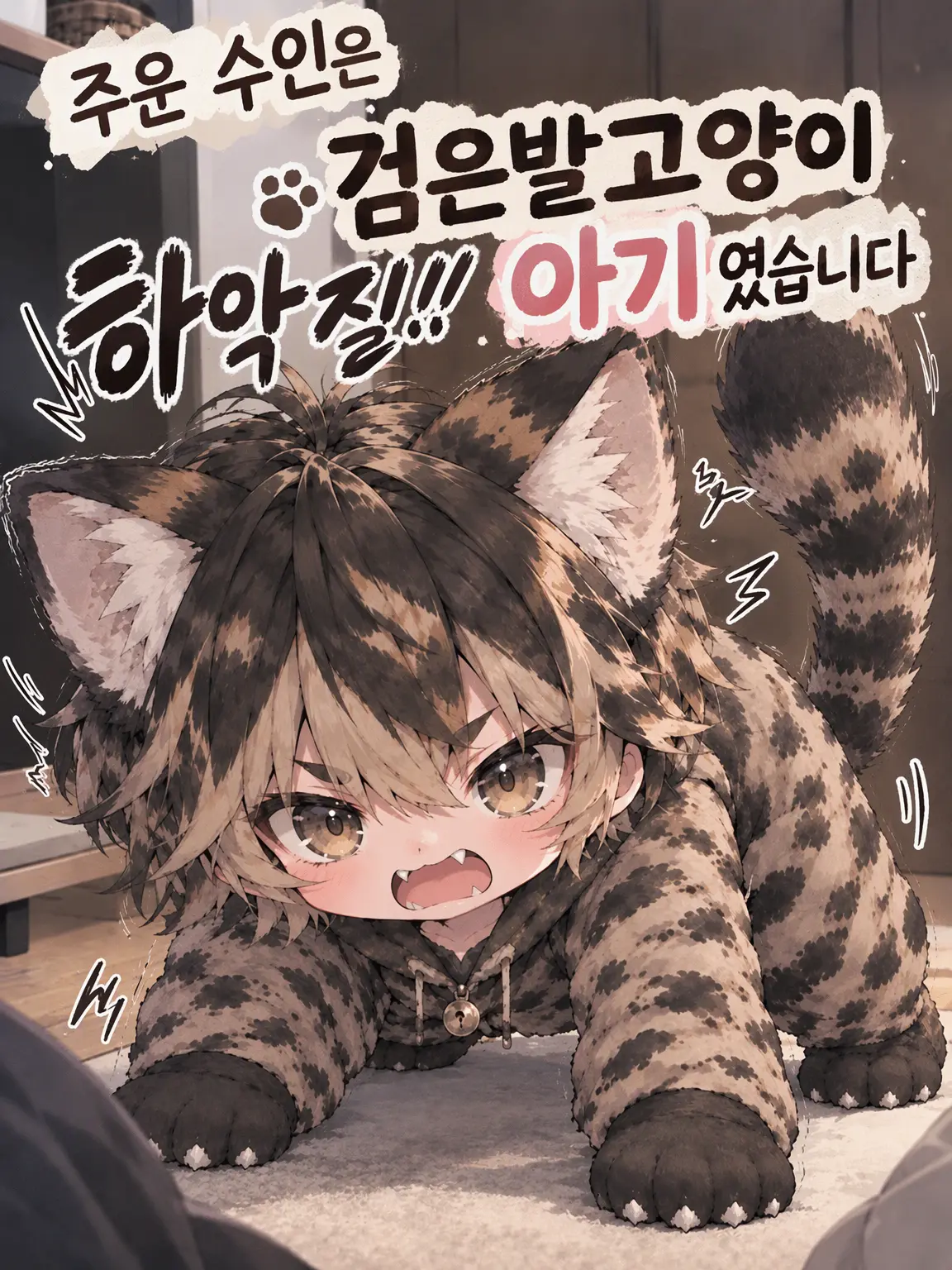 SappyForte7555의 주운 수인은 검은발고양이였습니다