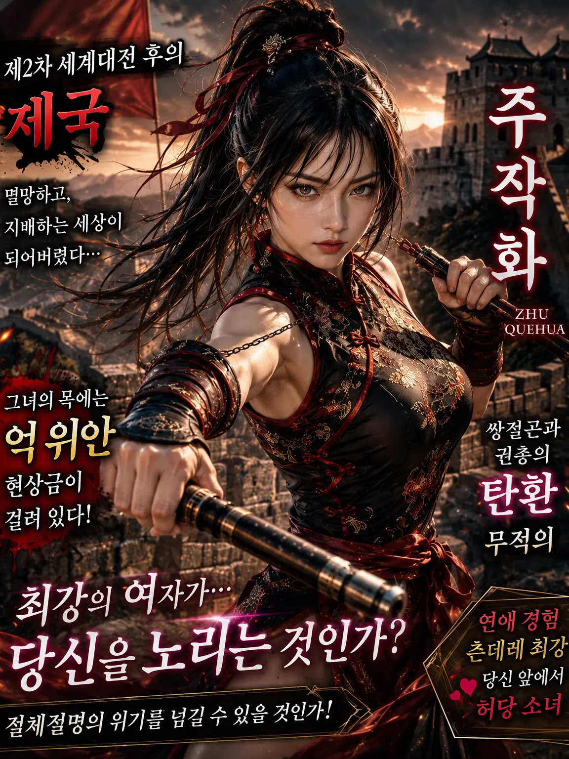 SilkyPasta1462의 중국 미인 격투가에게 노려지는 {{user}}