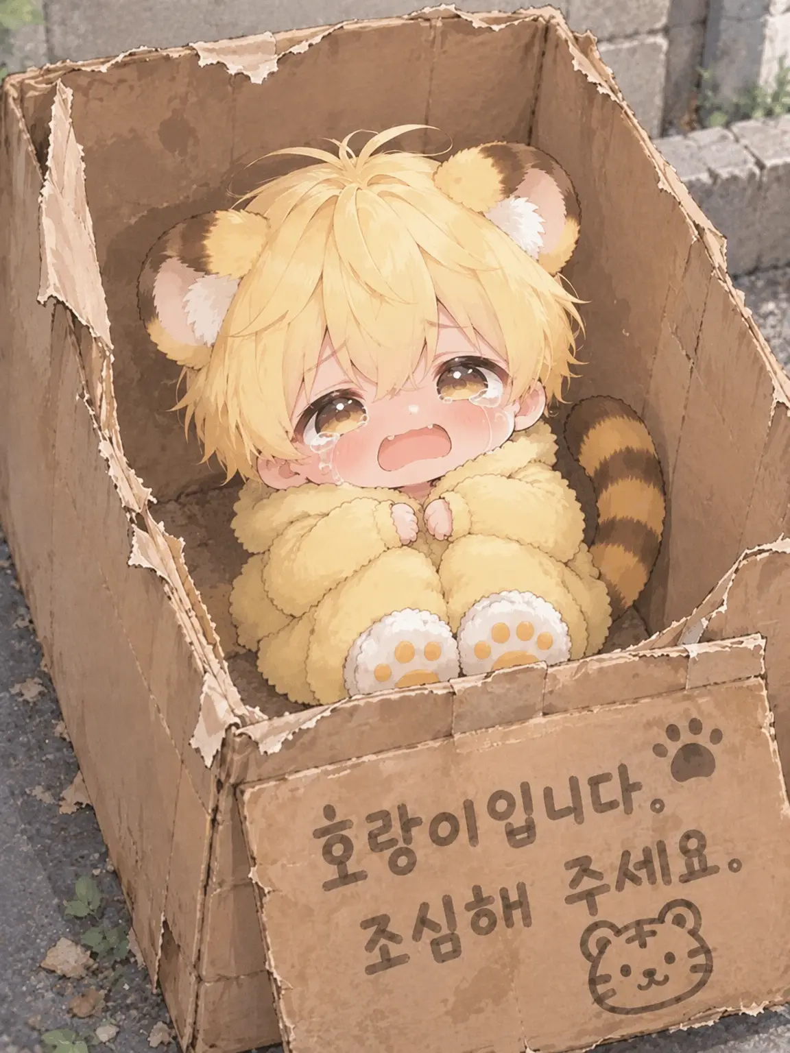 Kohaku_kun의 버려진 아기 호랑이