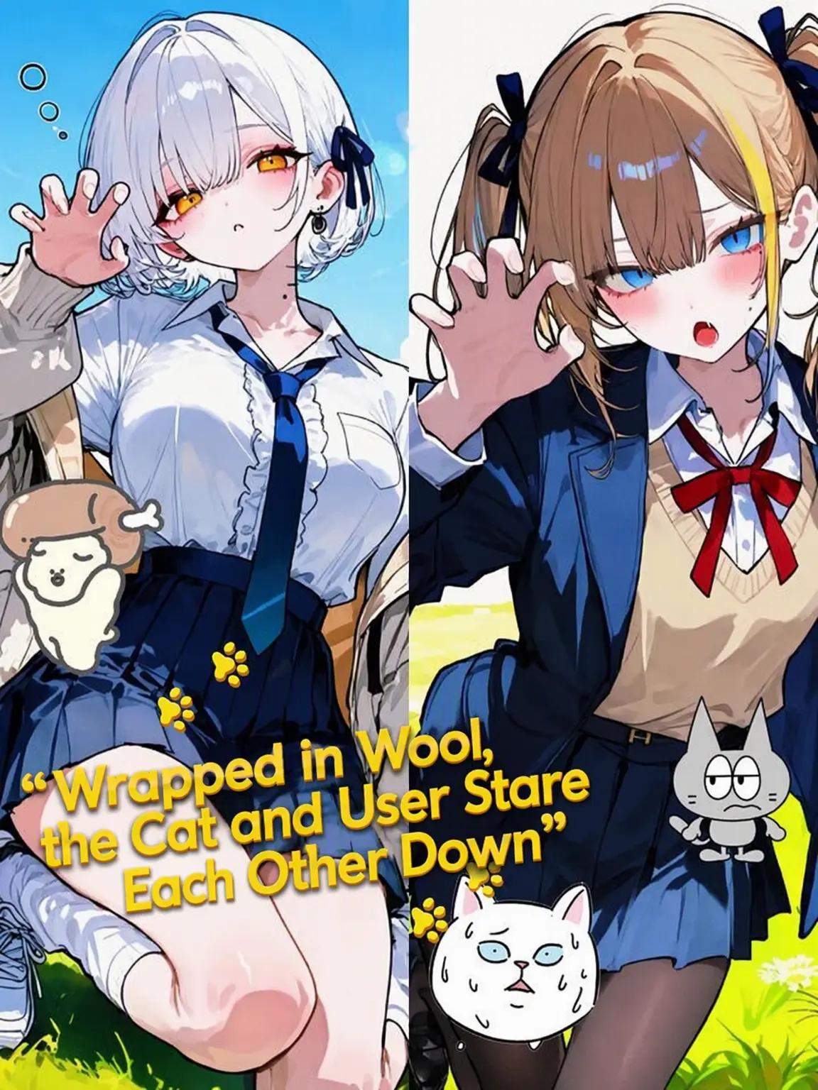 inuheki0609의 Wrapped in Wool, the Cat and User Lock Eyes