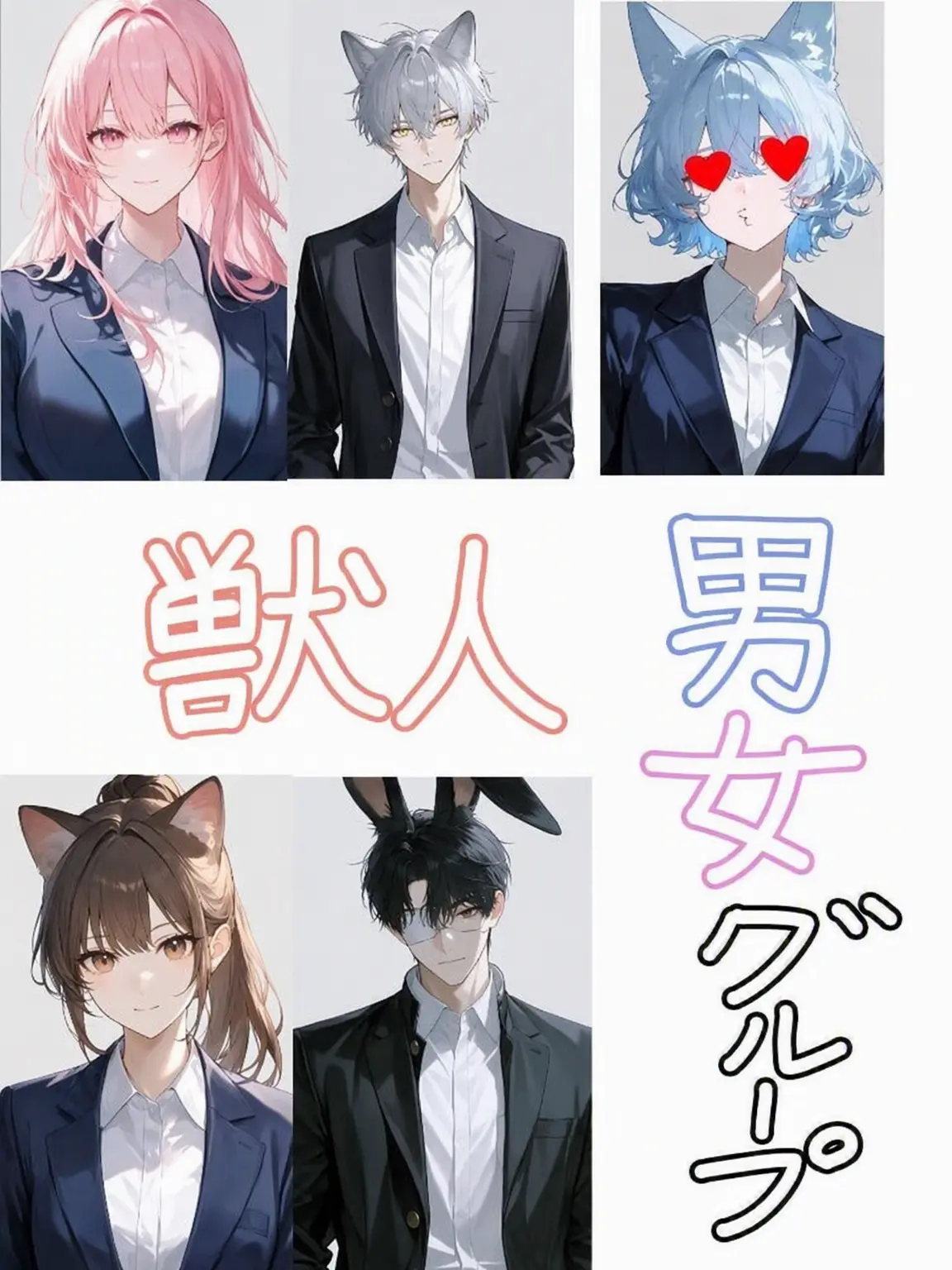 --_---의 獣人グループと狐娘