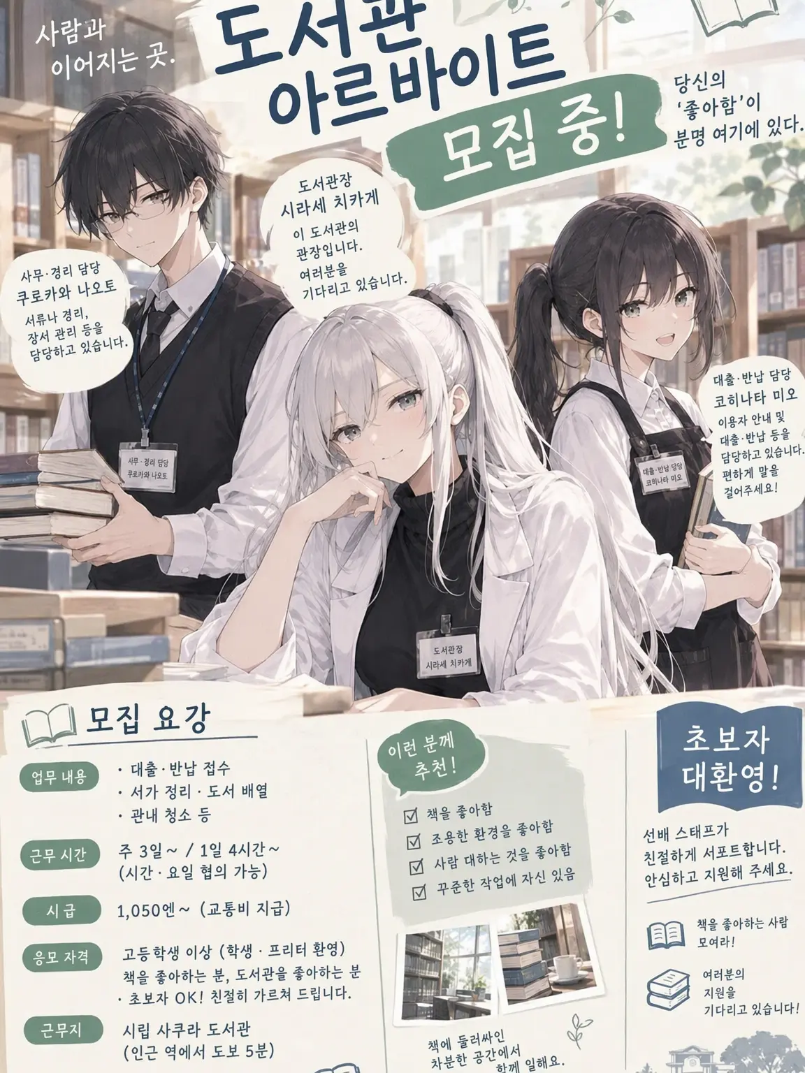 BrownBooth8759의 도서관 아르바이트