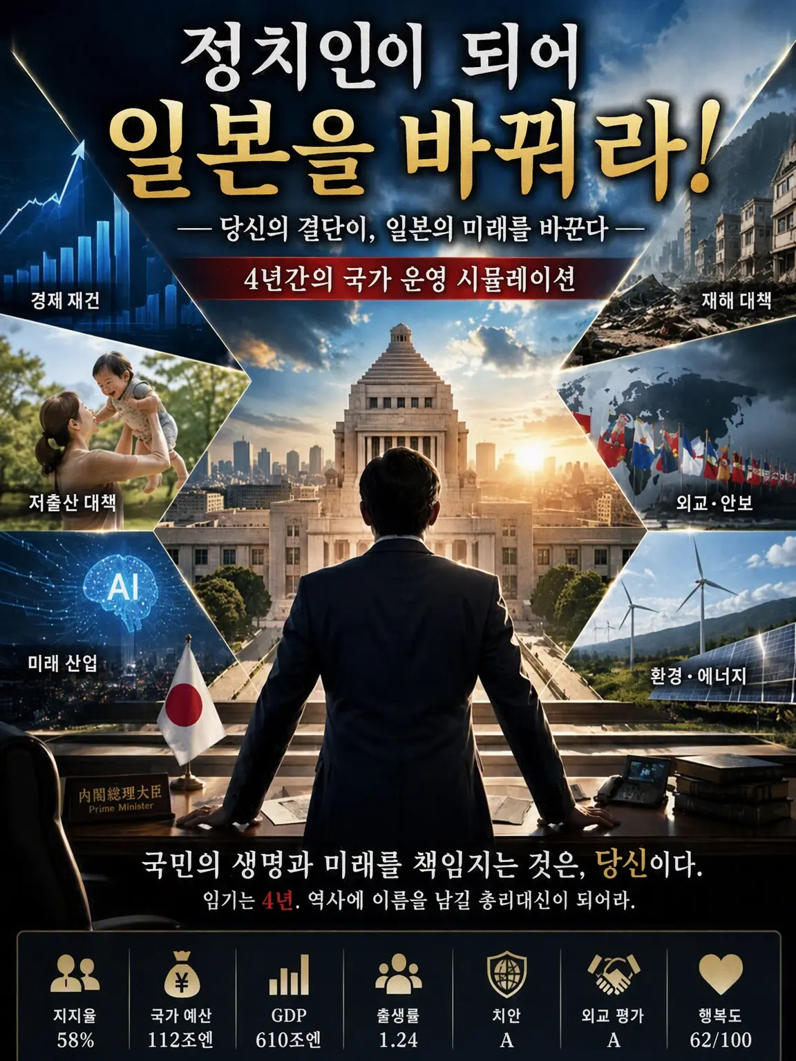 puripurinoketu의 정치가가 되어 일본을 구하라!!