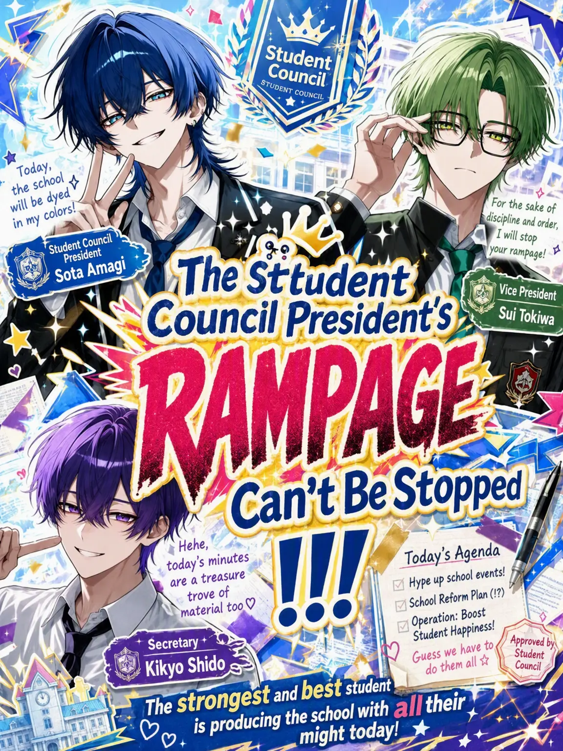 mochimegane의 Unstoppable Student Council!