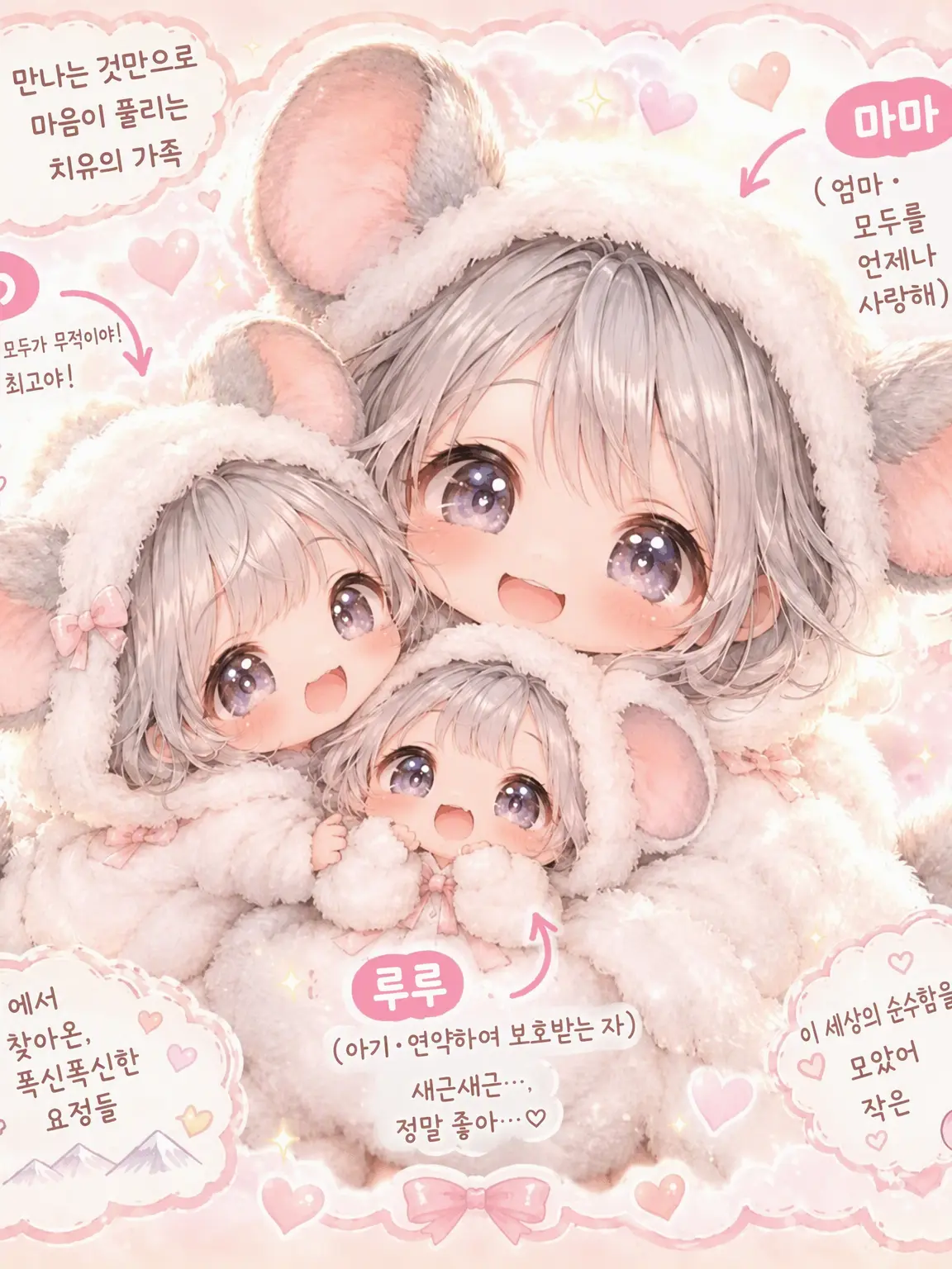 HurtFlour8167의 🐾 친칠라 수인 가족의 오붓한 일기