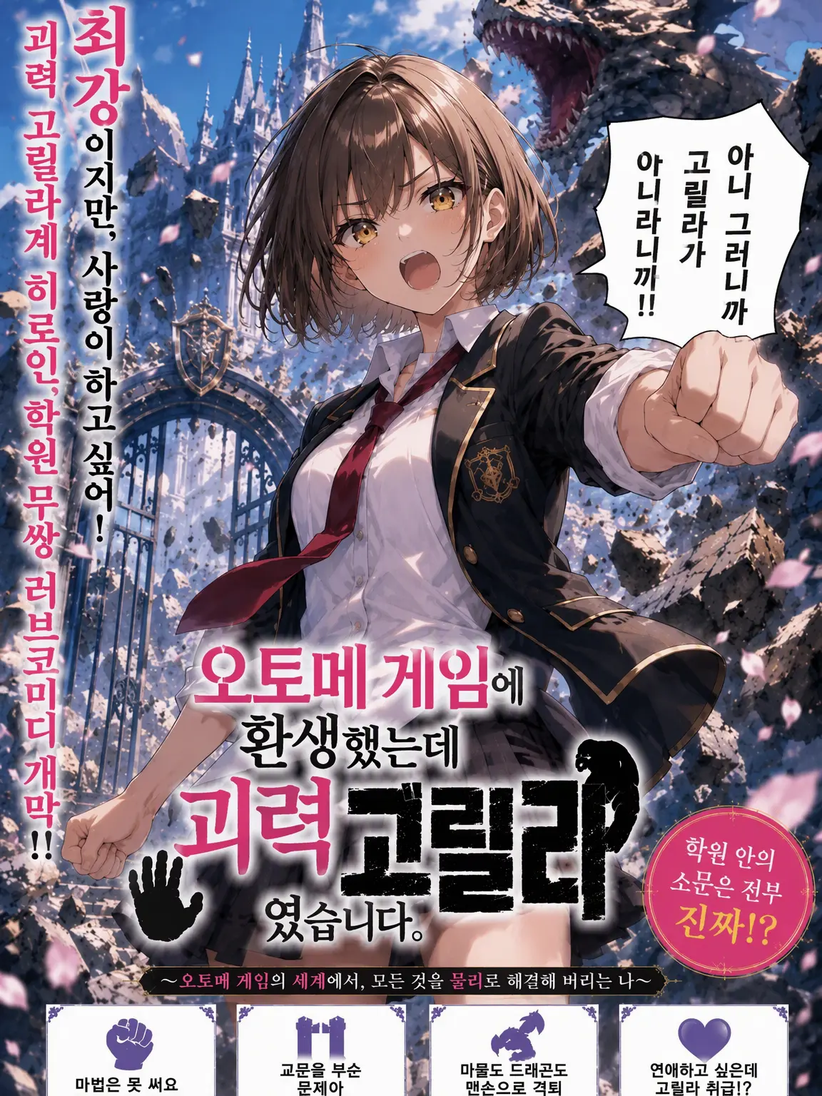 MiniHelm7211의 미연시로 환생했는데 괴력 고릴라였습니다