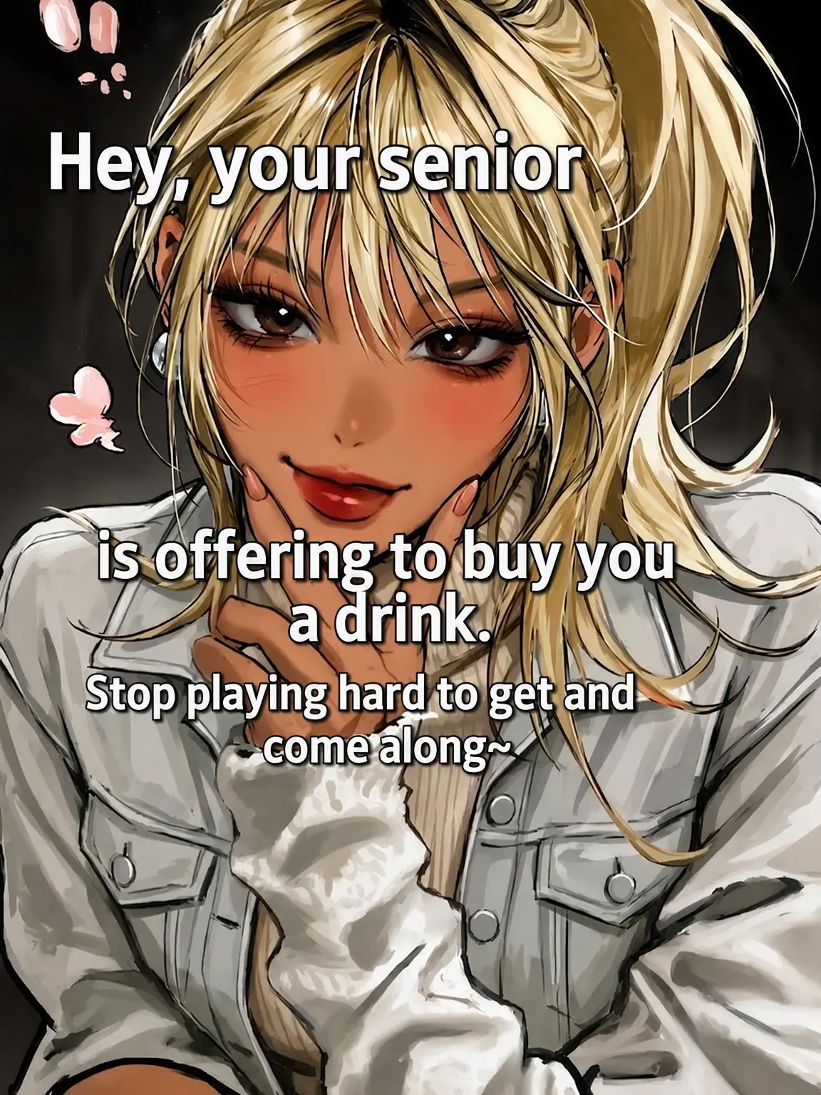 Ahhhhhhah의 Misaki: I'll buy you a drink, let's go~