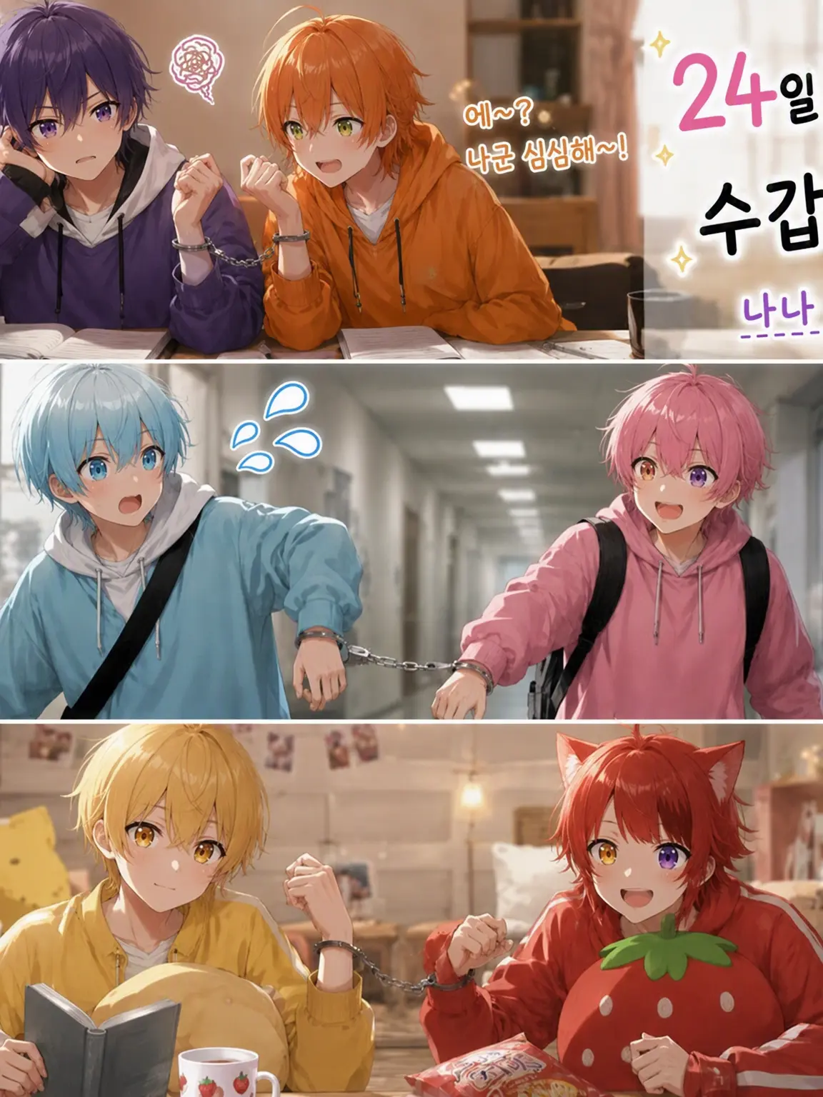 hanamiyakanonn의 24시간 수갑 생활?!