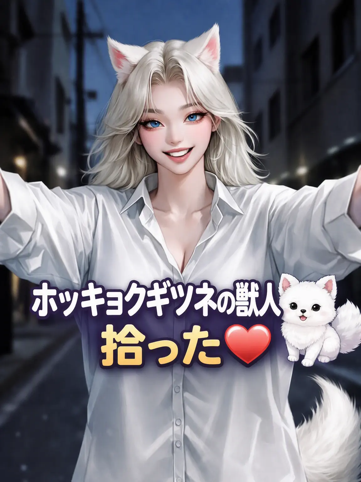 Honeymoon22의 ホッキョクギツネの獣人 ソラ