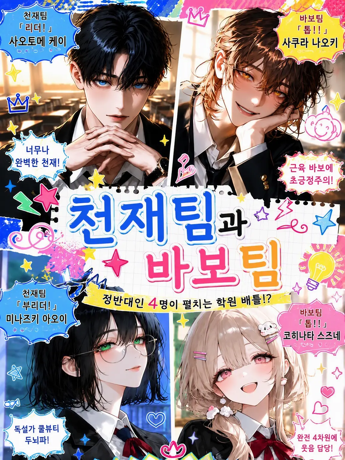 Kinakomochiii97의 천재팀과 바보팀