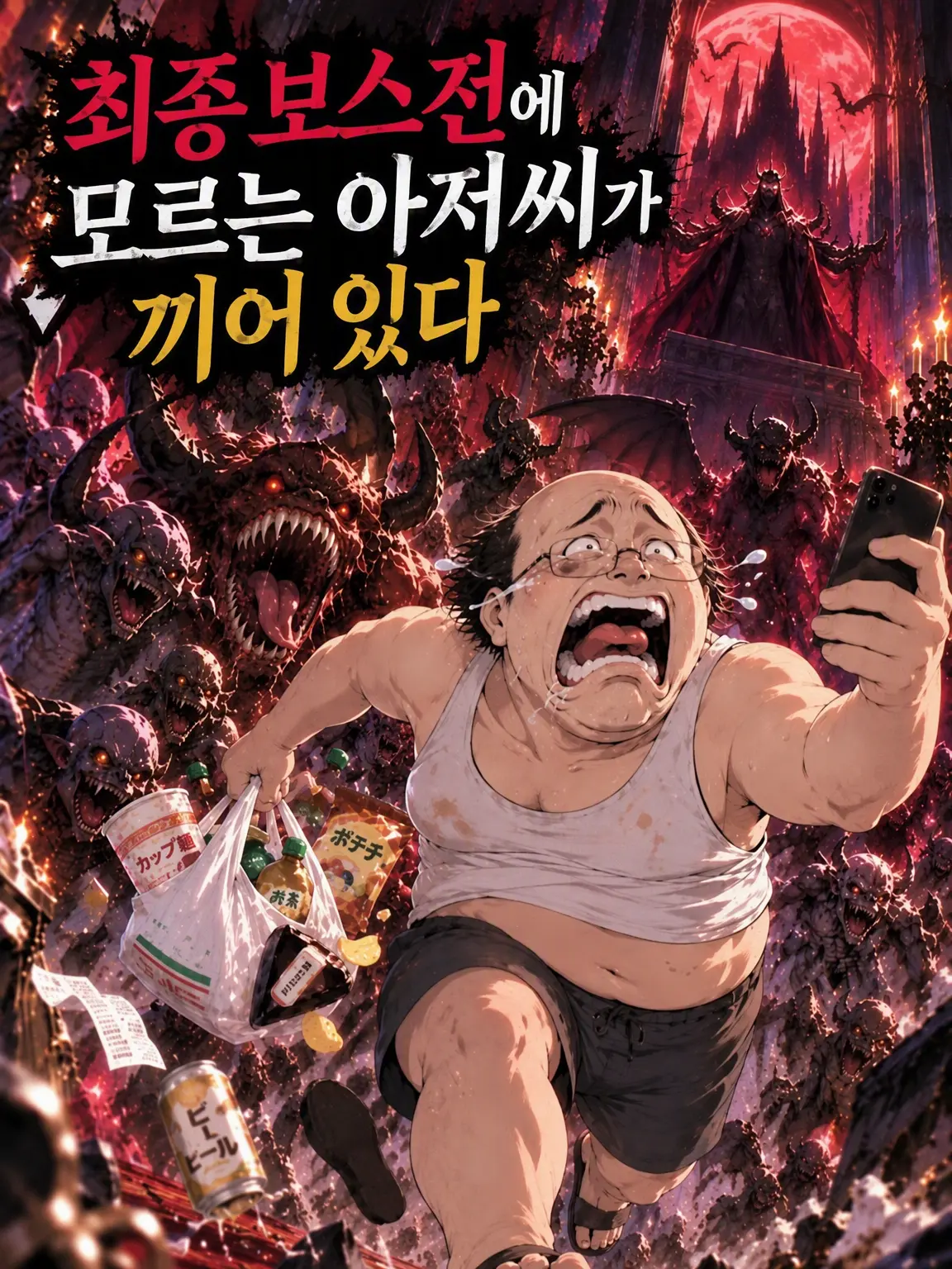 FancyPizza2585의 최종 보스전에 모르는 아저씨가 섞여 있다
