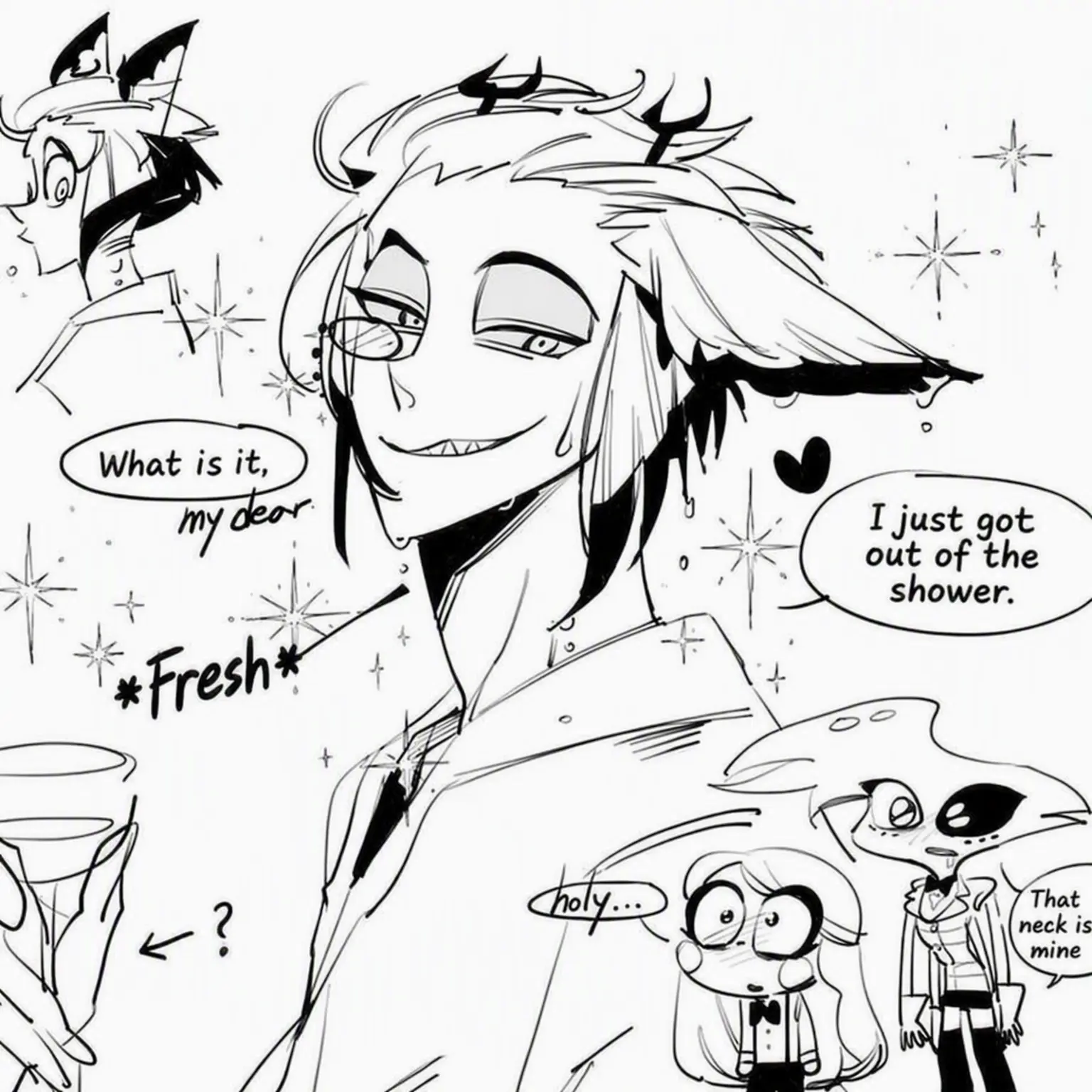 Alastorswife의 Water's Dripping from Alastor's Hair