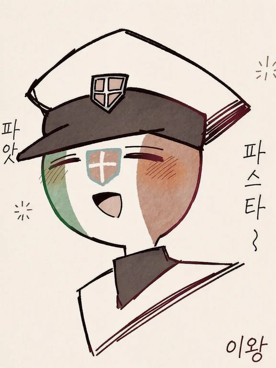 AngryHero5428의 소꿉친구 이탈리아 왕국이 살인마로.