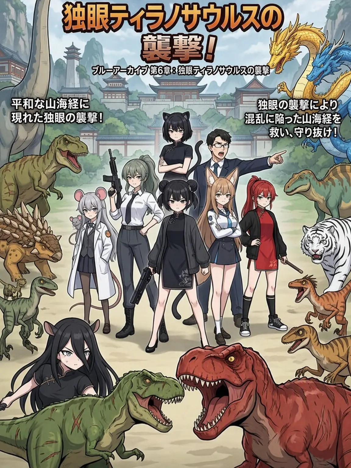 QuietGoat7263의 山海経編：片目のティラノの襲撃！