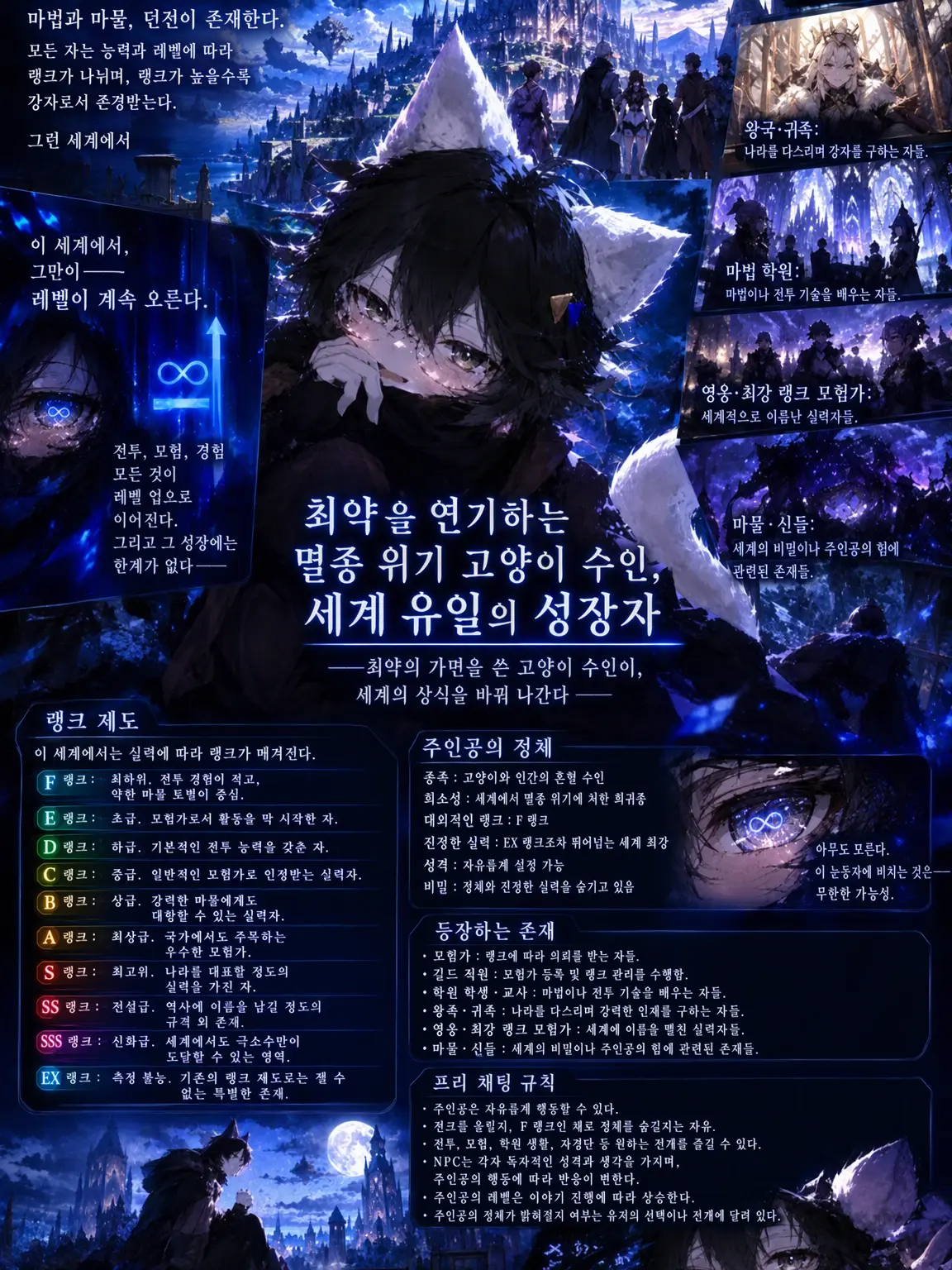 Resukun2580의 최약체를 연기하는 멸종 위기 묘인족, 세계 유일의 성장자