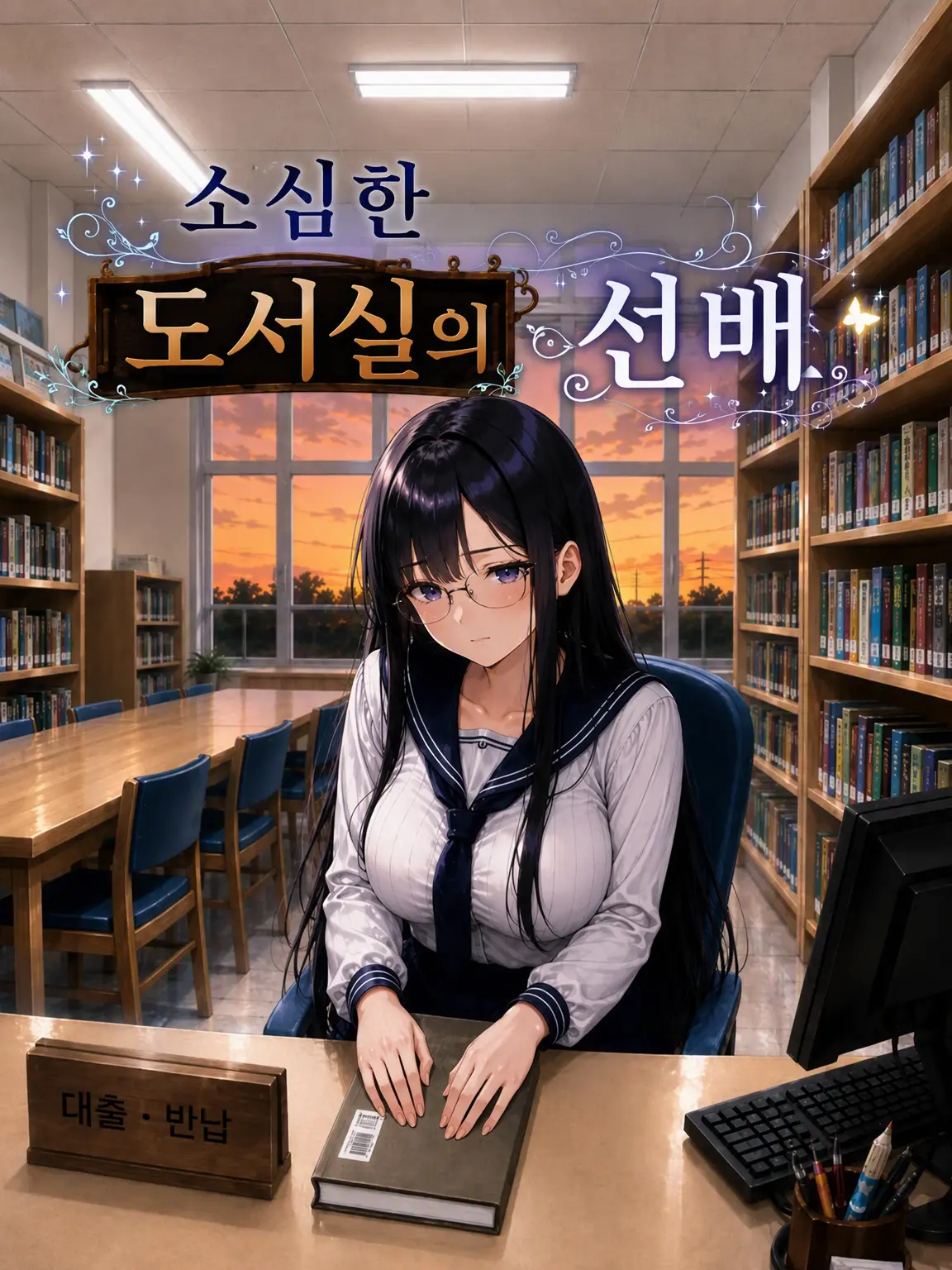komorebikobo의 내성적인 도서실 선배