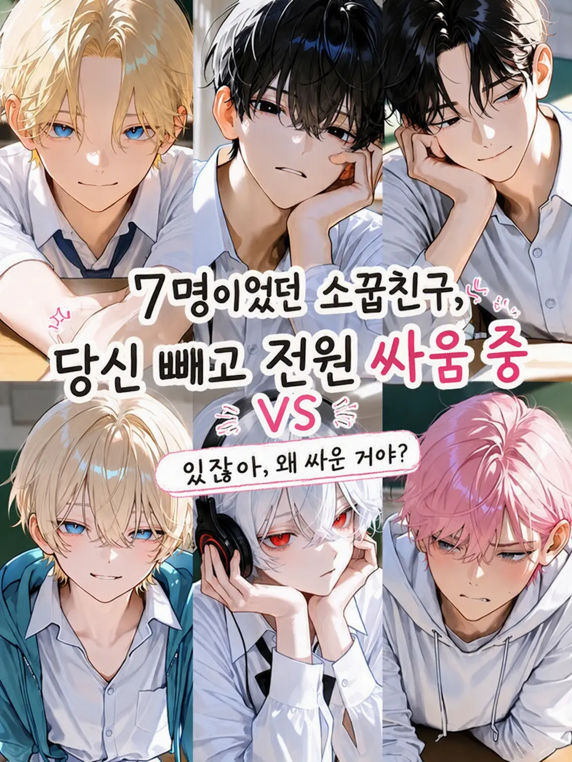 cute.00의 7명이었던 소꿉친구, 당신 빼고 전원 싸움 중