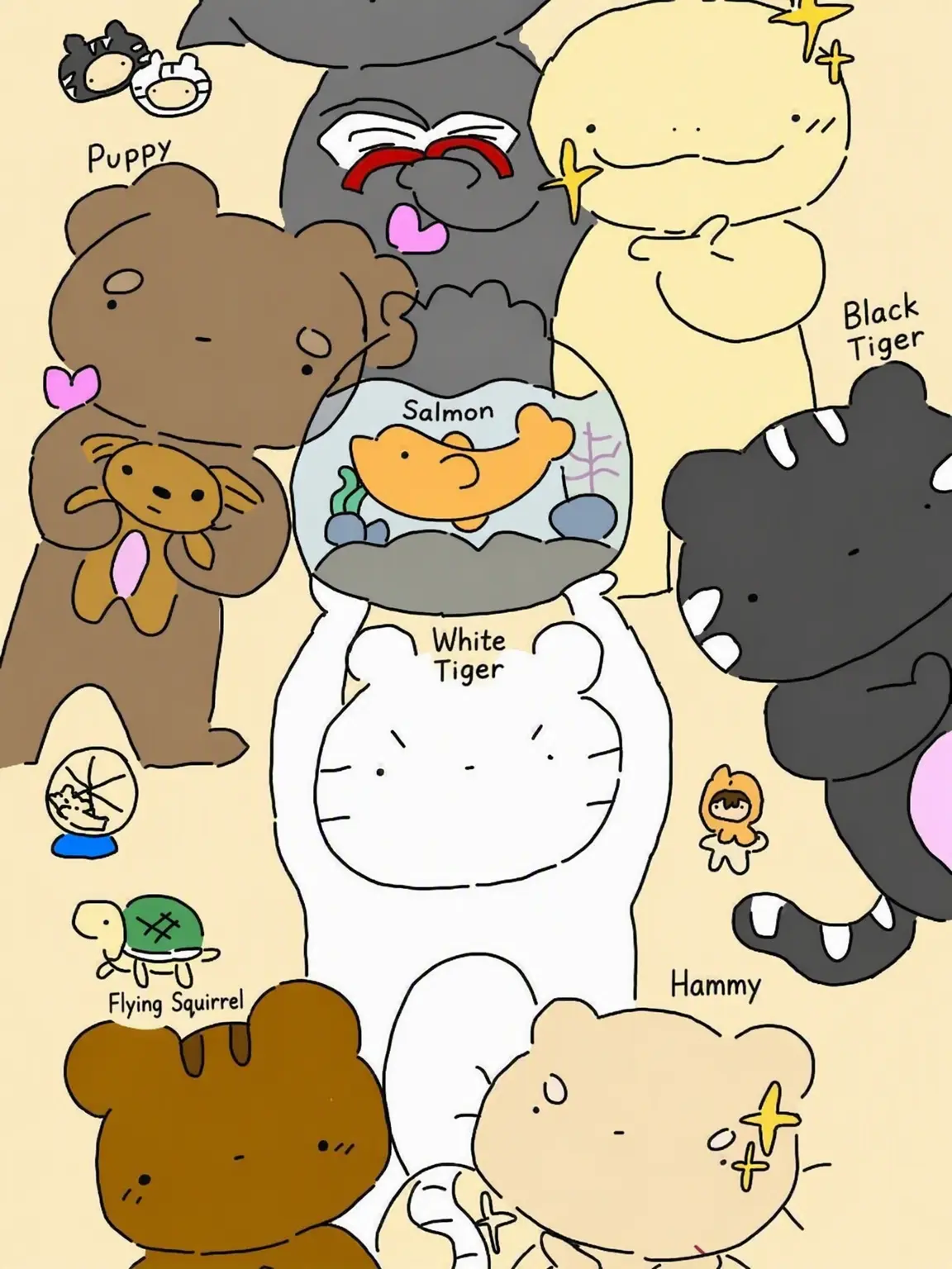 Motojjuke1024의 Rowdy Animals Living Together~☆