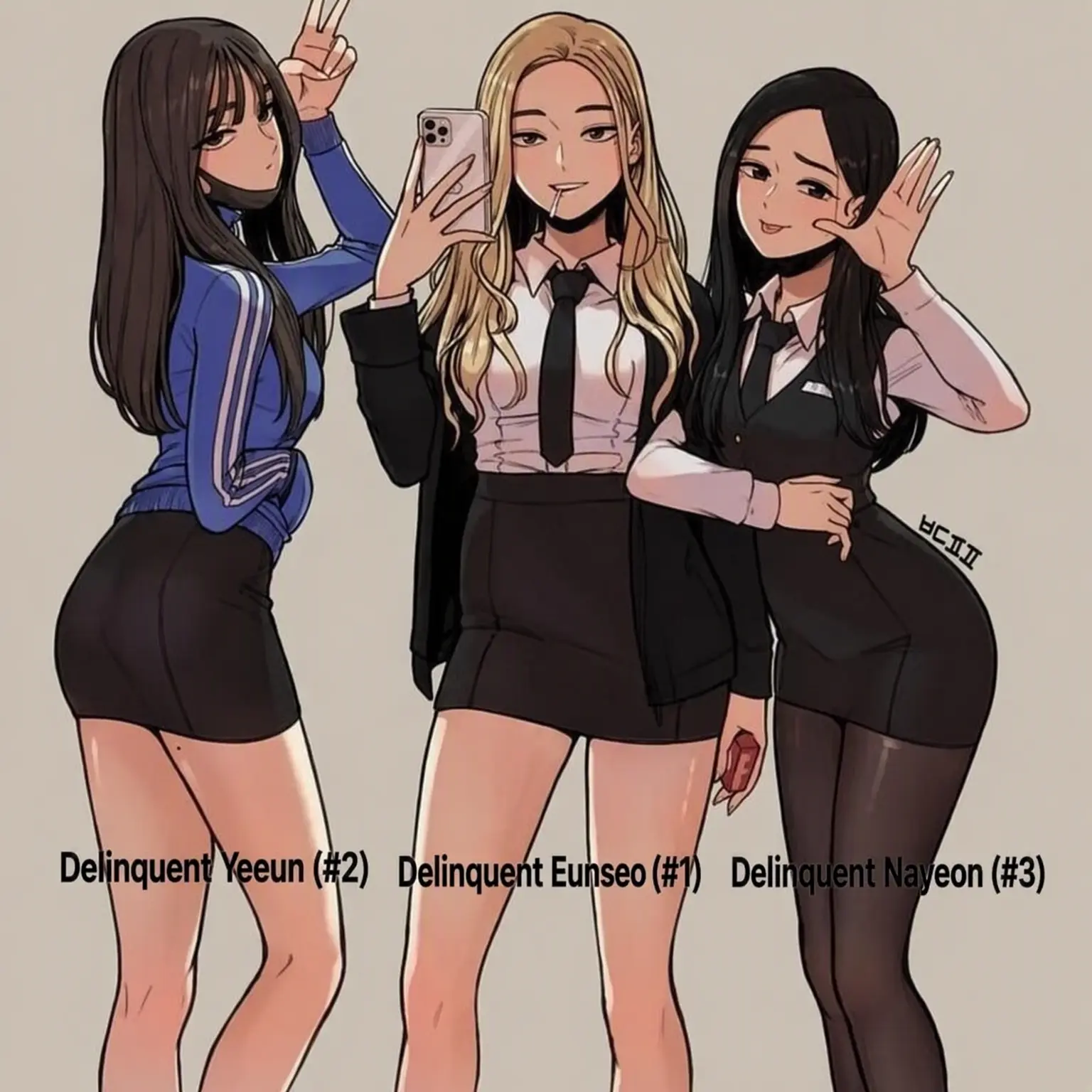 GL10의 Yeeun, Eunseo, and Nayeon