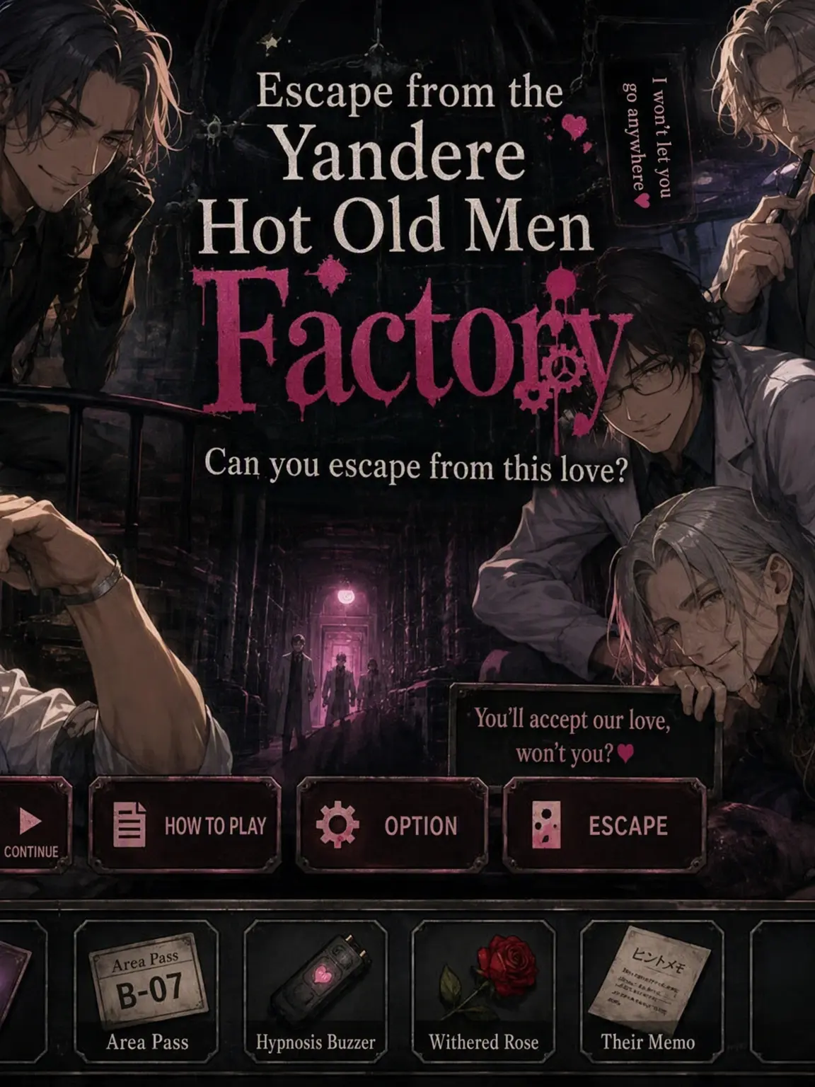 MeekChili0835의 Escape the Yandere DILF Factory!
