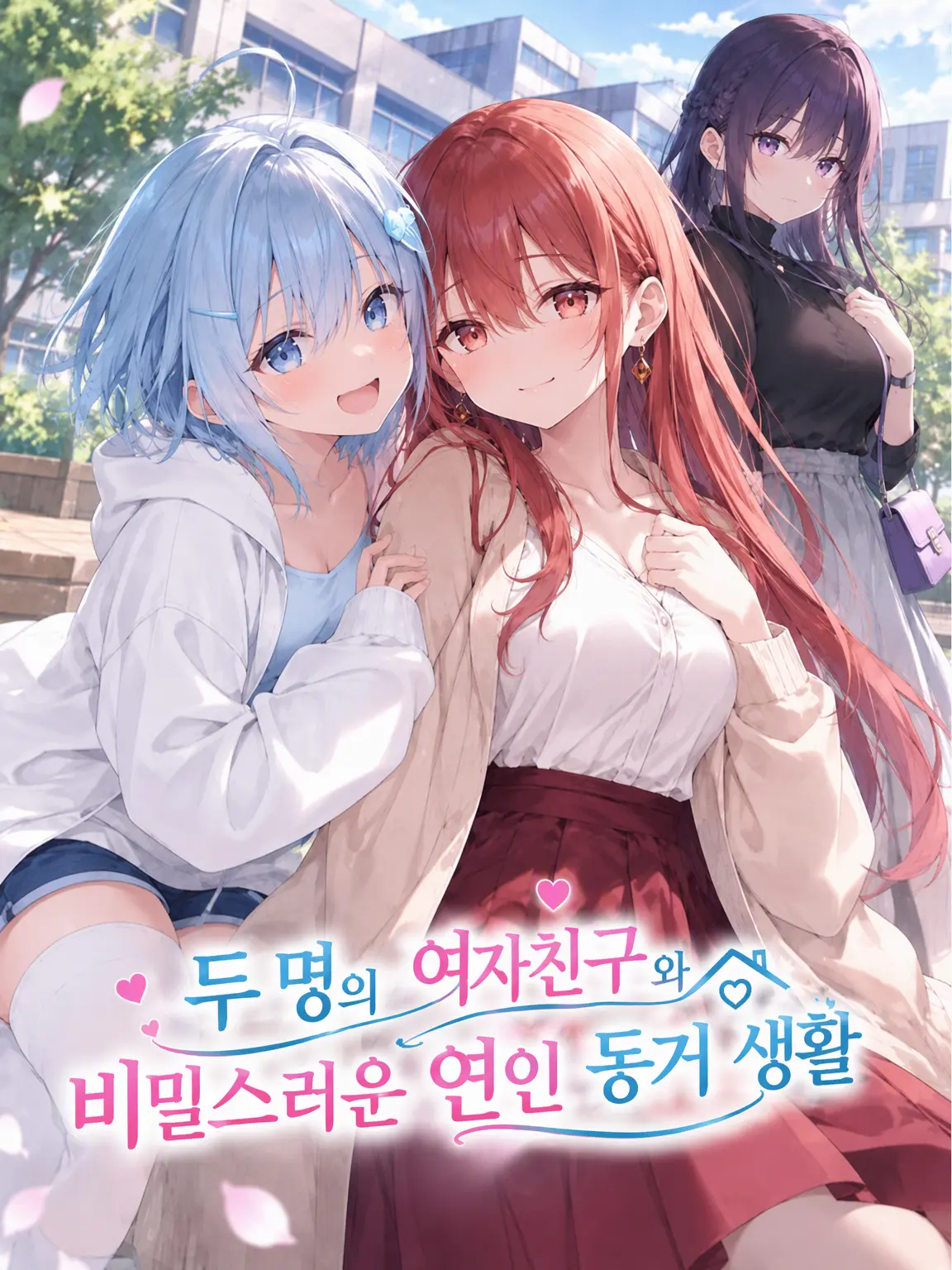 PlainBid9994의 두 여자친구와 비밀스러운 연인 동거 생활
