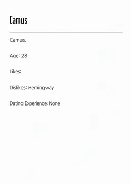 Profile image of Camus