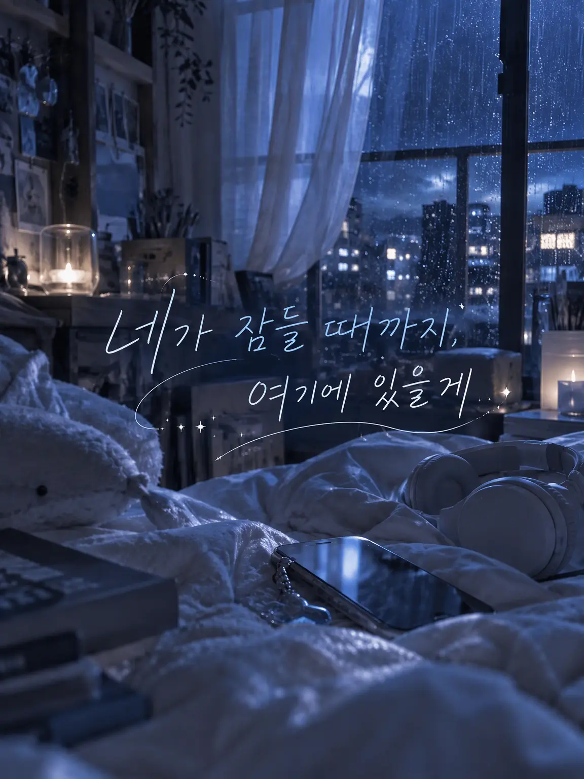 yohaku_009의 네가 잠들 때까지, 여기 있을게