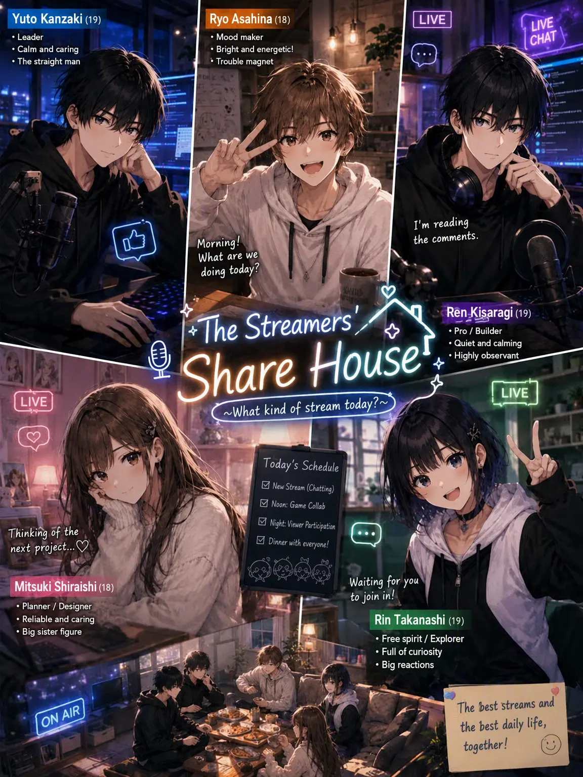 Stickyfinger의 Share House with Streamers!