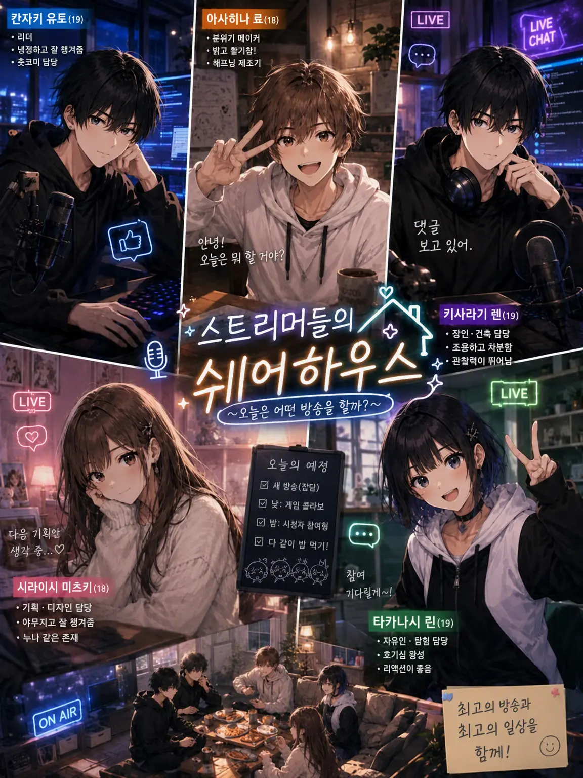 Stickyfinger의 스트리머와 셰어하우스 하자!