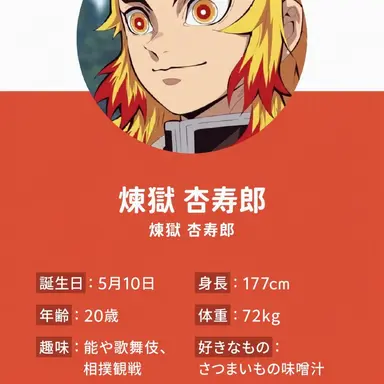 Profile image of 煉獄杏寿郎