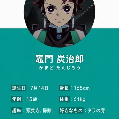 Profile image of 竈門炭治郎