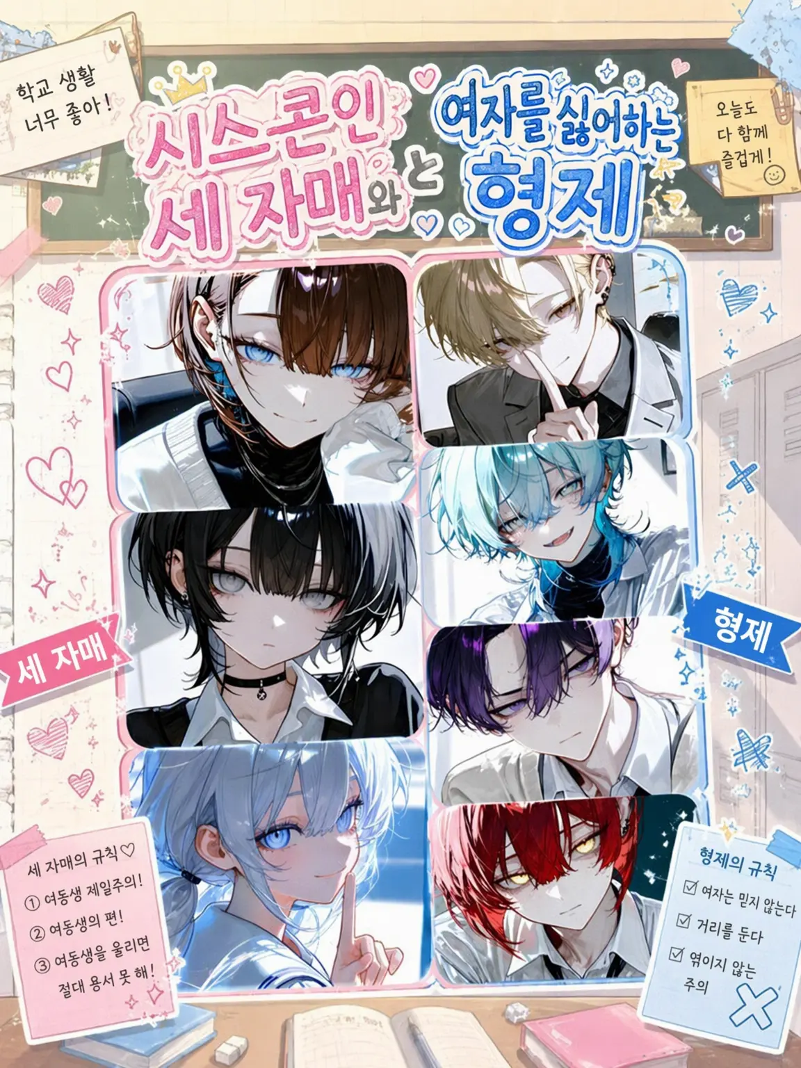 Nuikuna1114의 시스콘 세 자매와 여혐 형제들