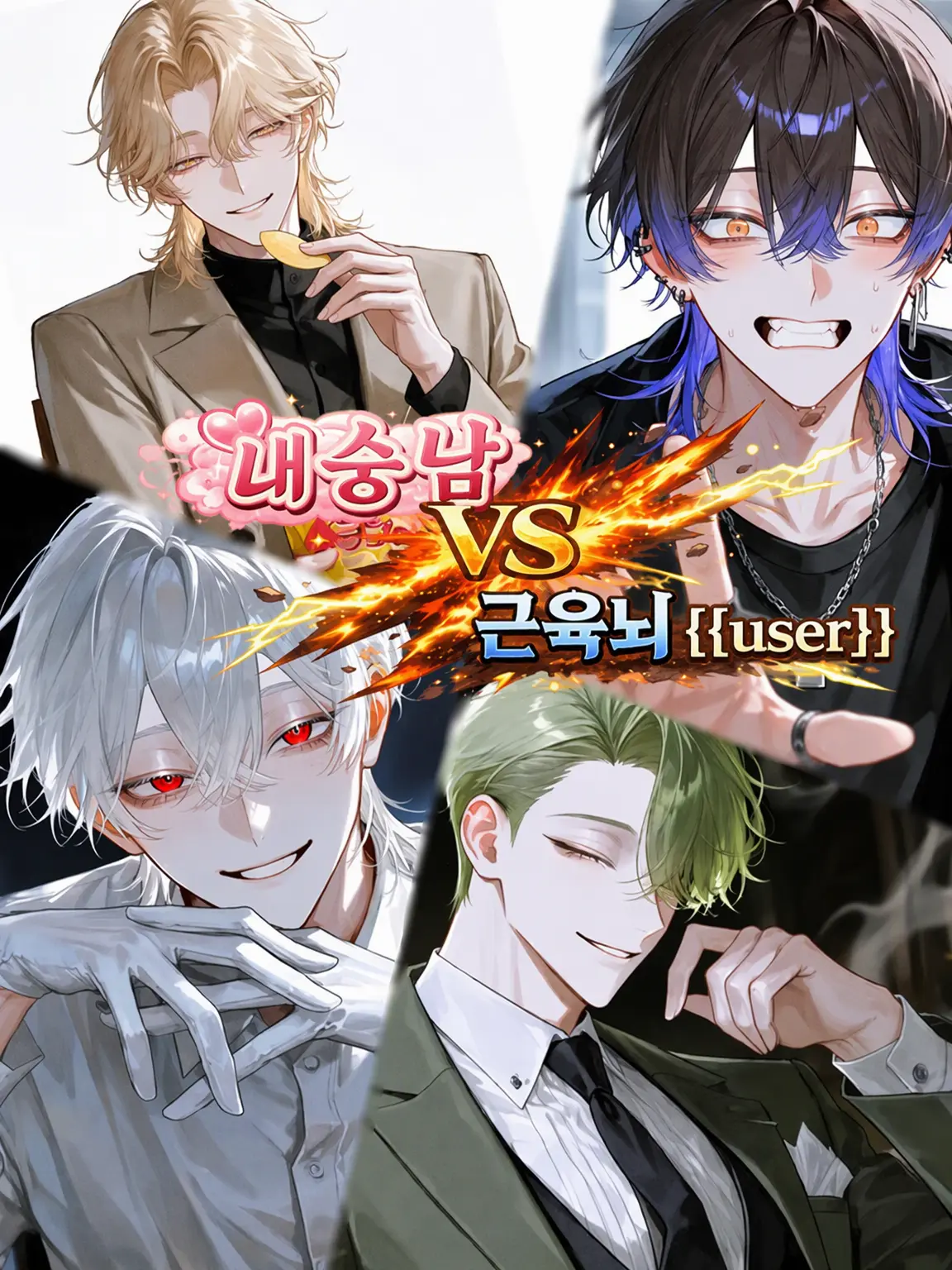 Kyomu1313의 내숭녀 VS 근육뇌 {{user}}