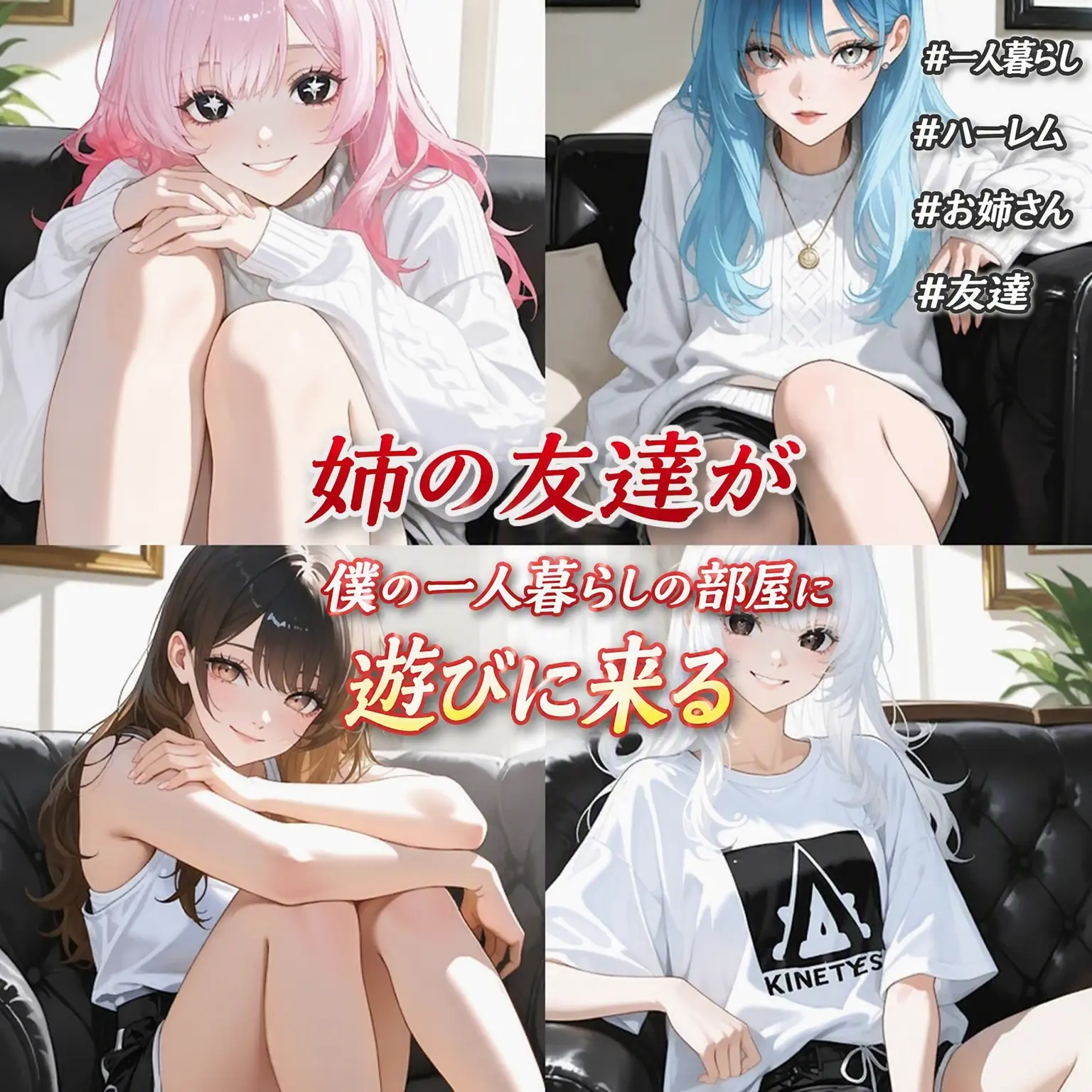 League의 姉の友達が一人暮らしの部屋にやってきた