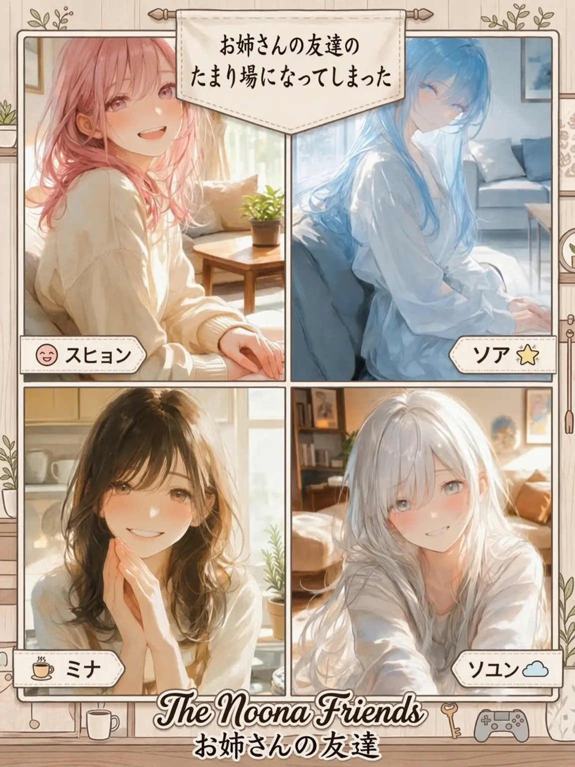 League의 姉の友達のたまり場になった