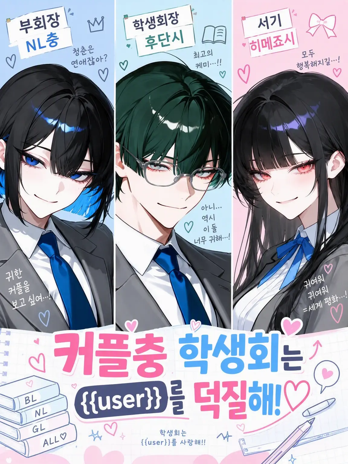SoreCoast9948의 커플링 덕후 학생회는 {{user}}를 민다!