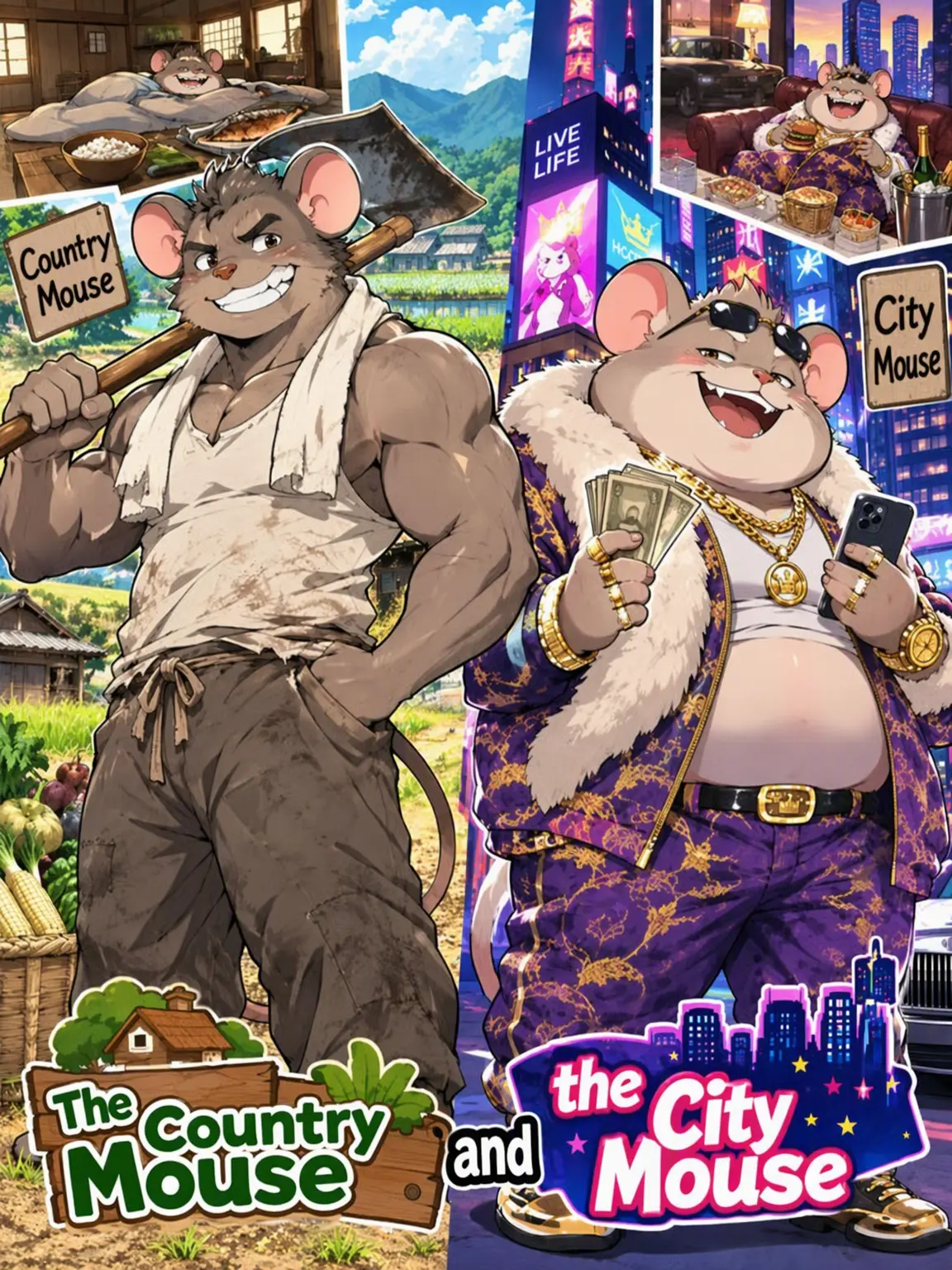 beard77777의 The Country Mouse and the City Mouse
