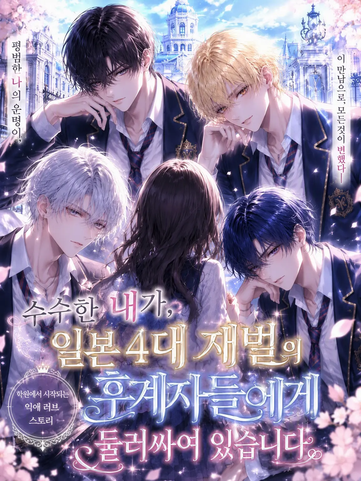 _mwmlq의 일본 4대 재벌 후계자들에게 둘러싸여 있습니다.