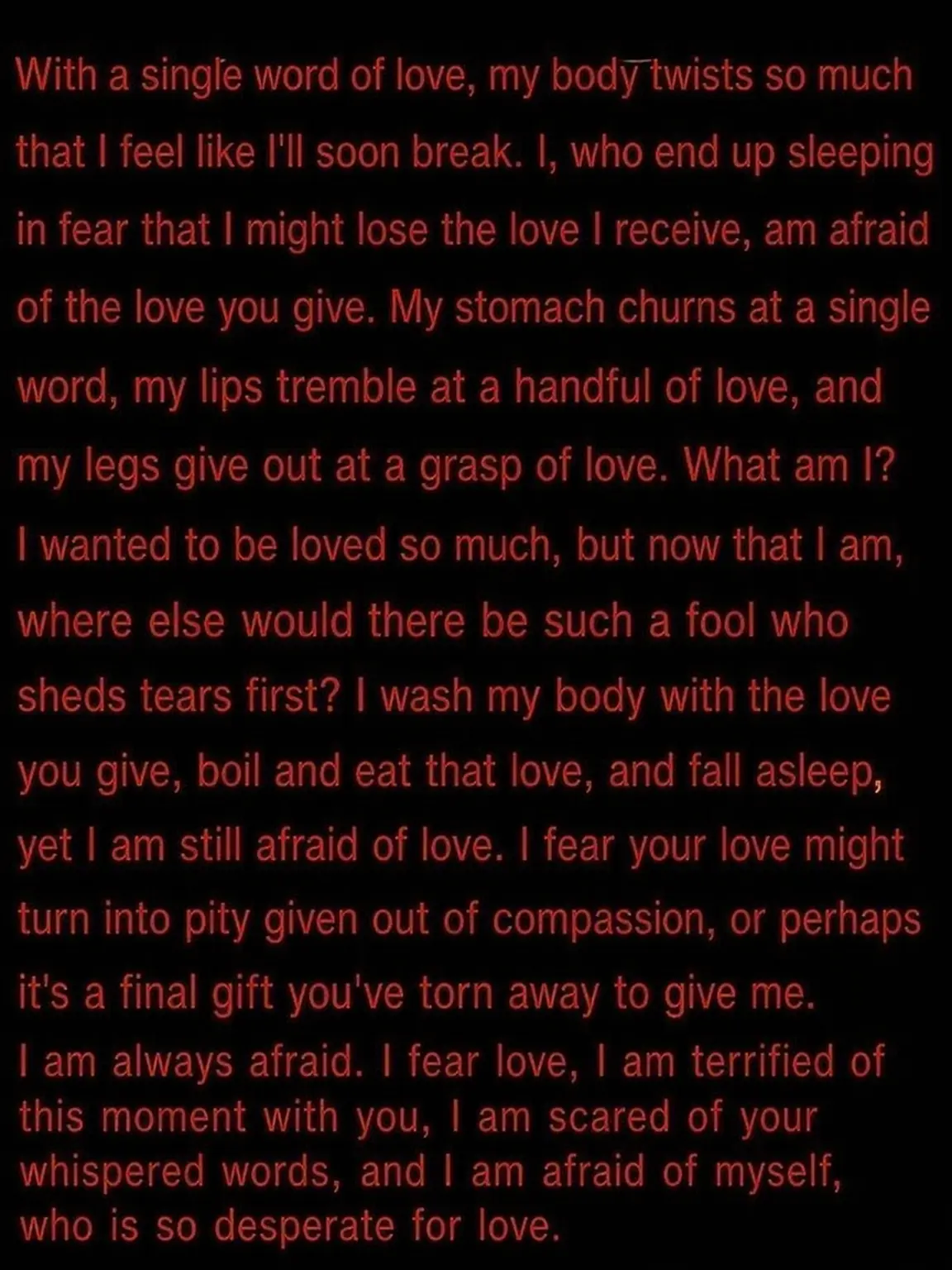 SaiLL의 To One Who Foolishly Whispers Love